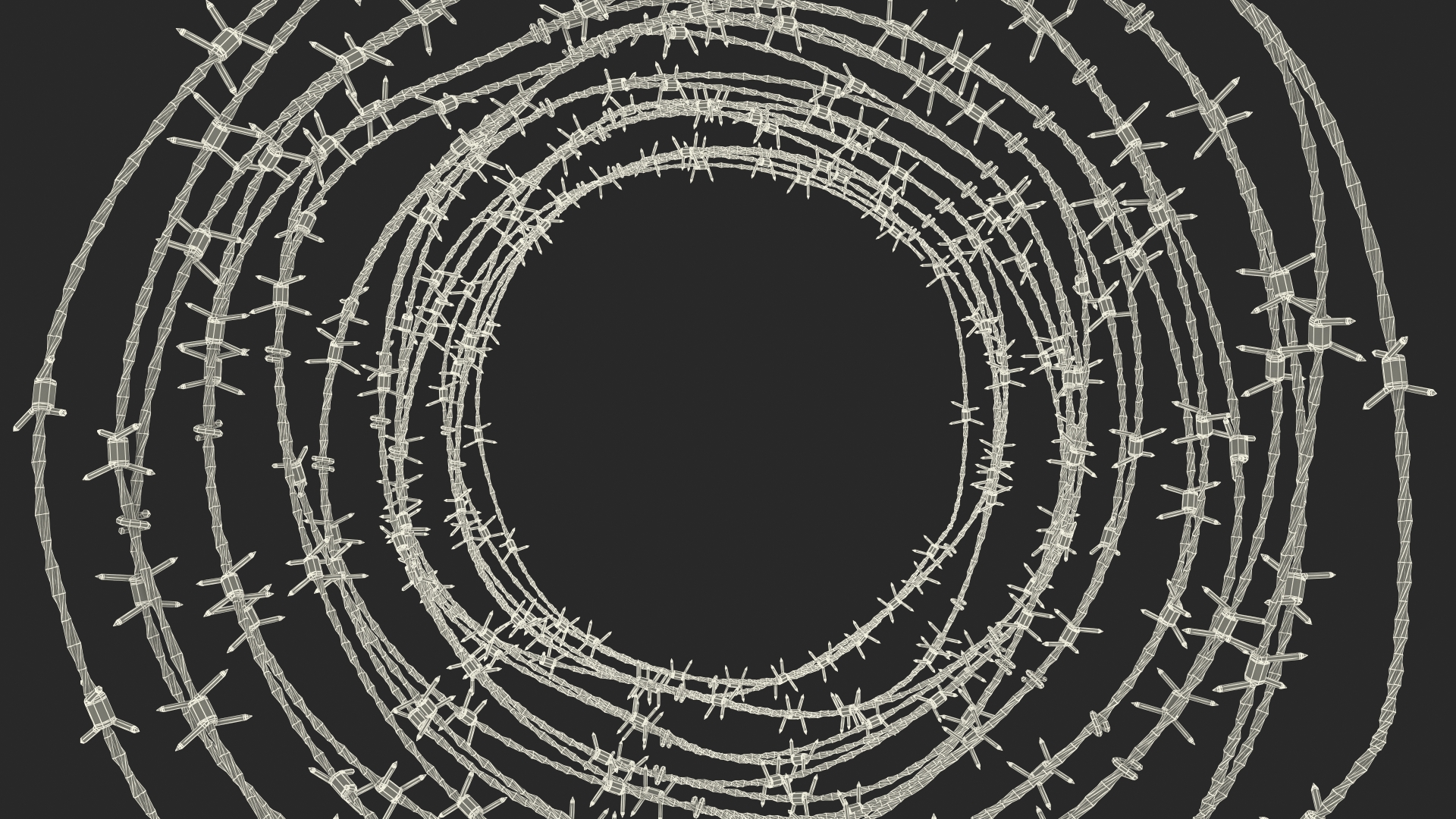 3D Spiral Razor Wire Obstacle