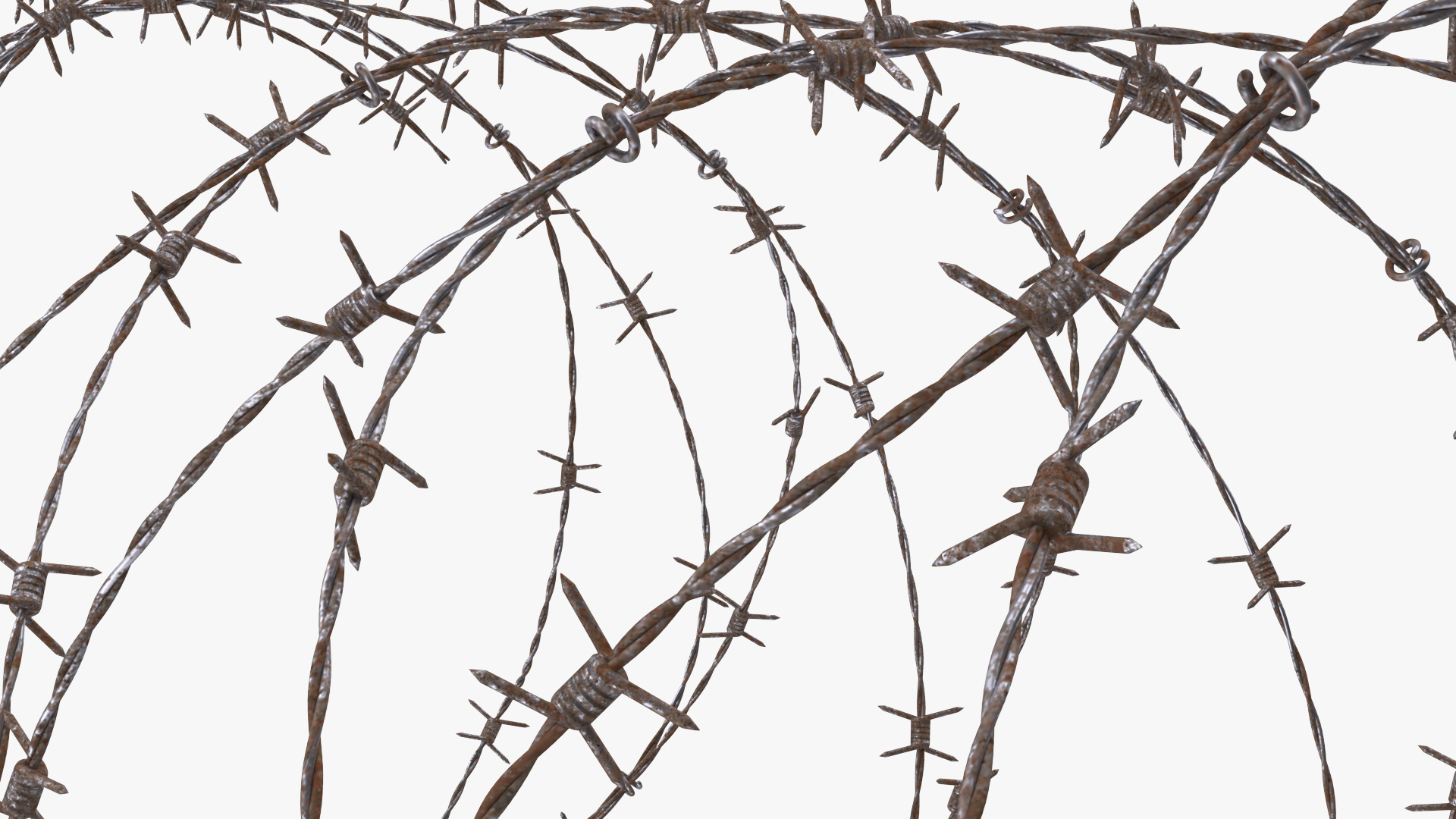 3D Spiral Razor Wire Obstacle