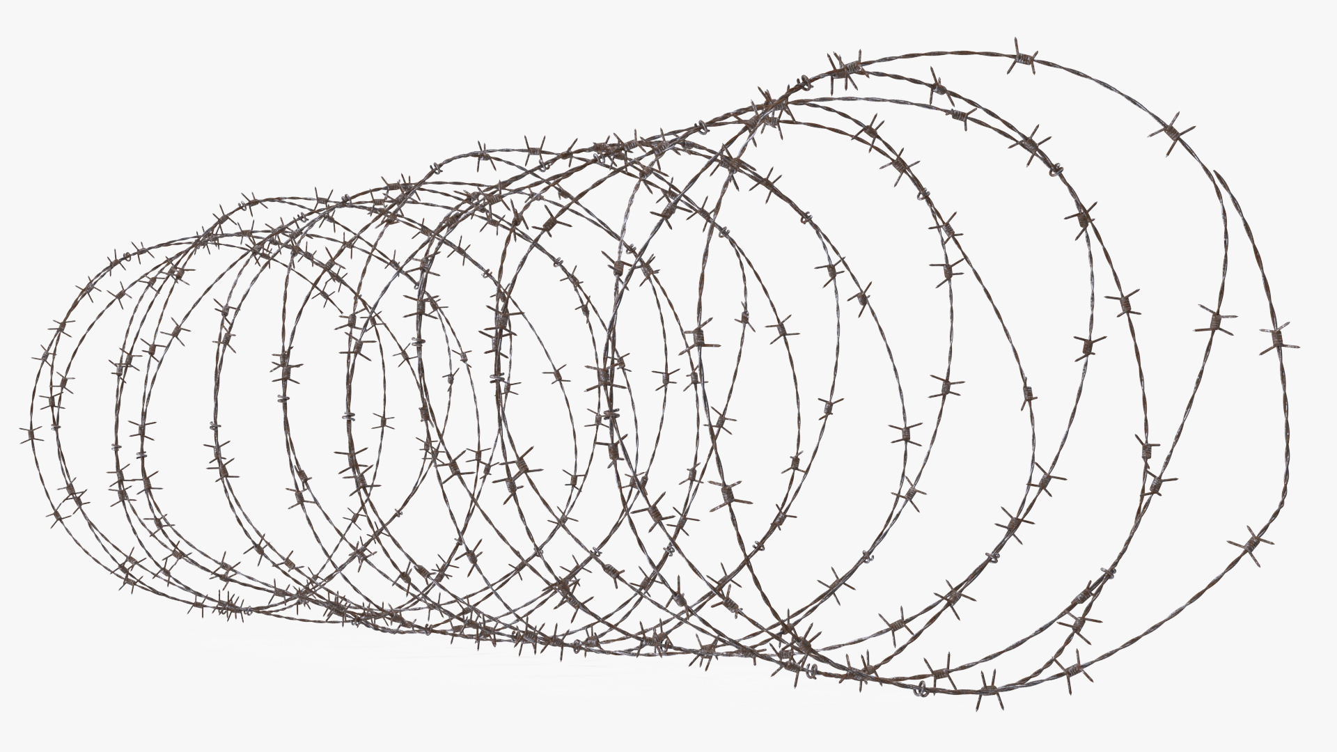 3D Spiral Razor Wire Obstacle