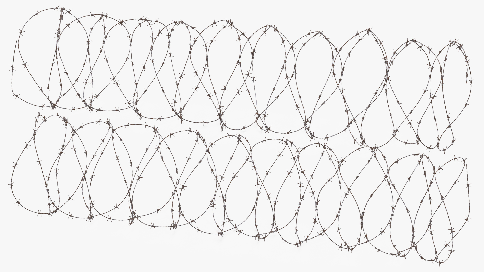 3D Spiral Razor Wire Obstacle