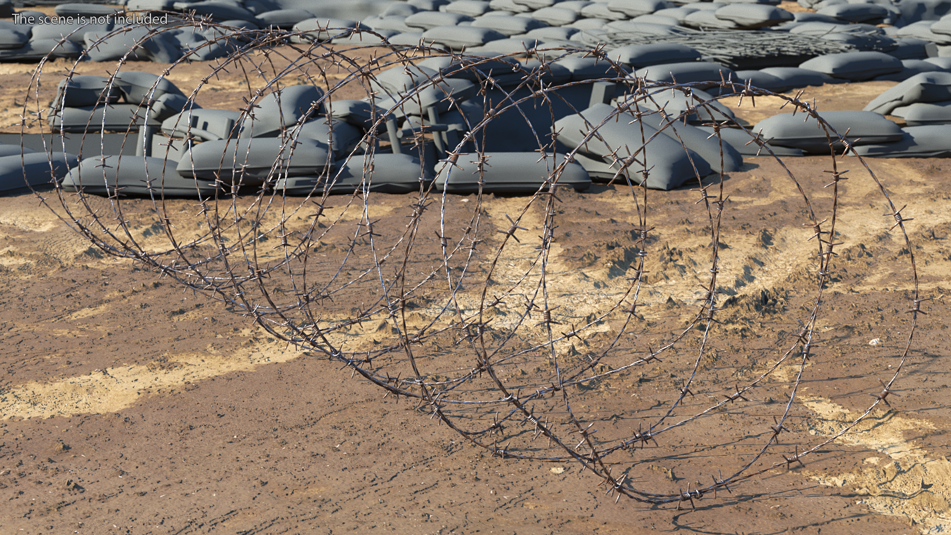 3D Spiral Razor Wire Obstacle