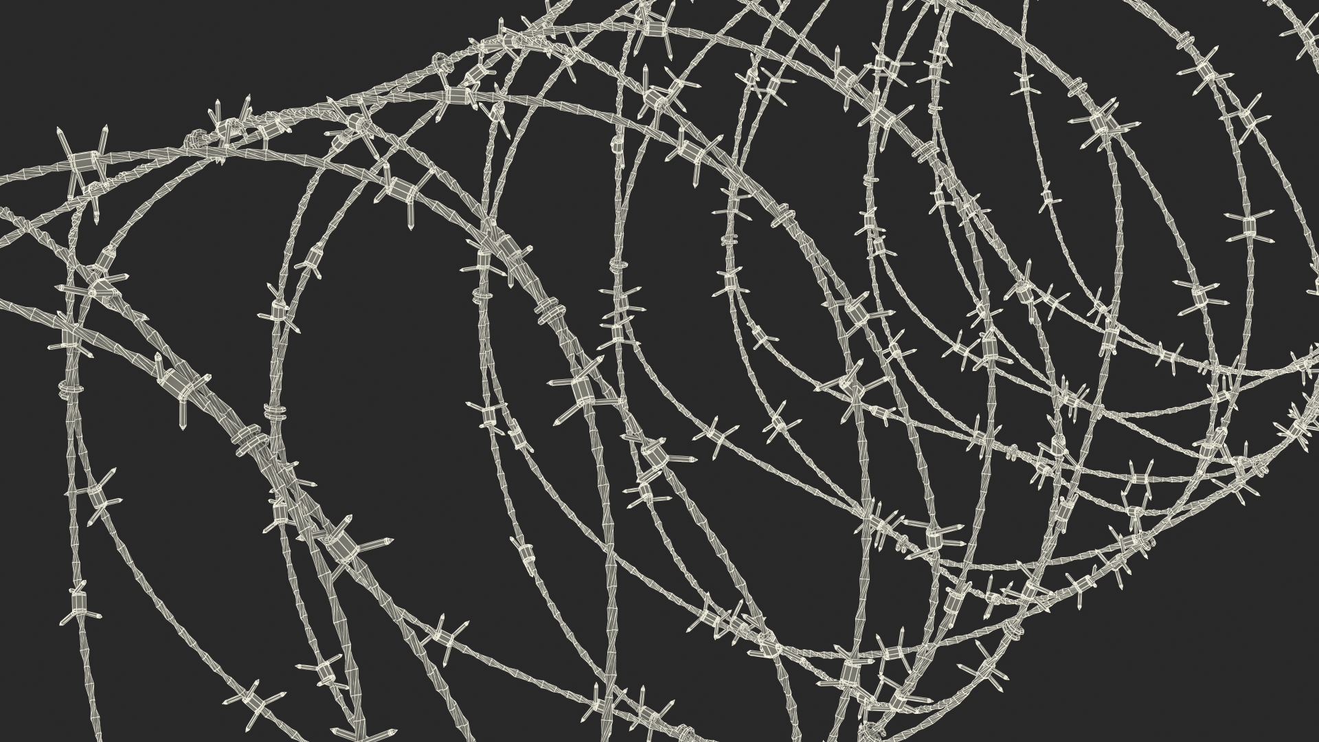 3D Spiral Razor Wire Obstacle