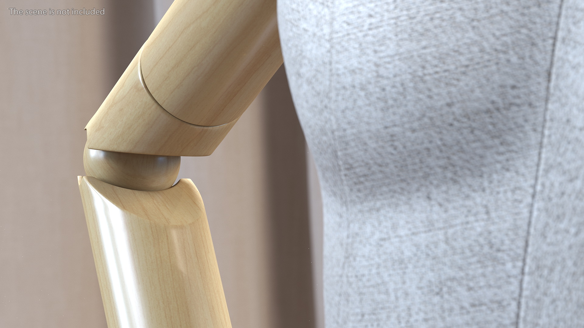 3D model Flexible Manikin Hands On Hips