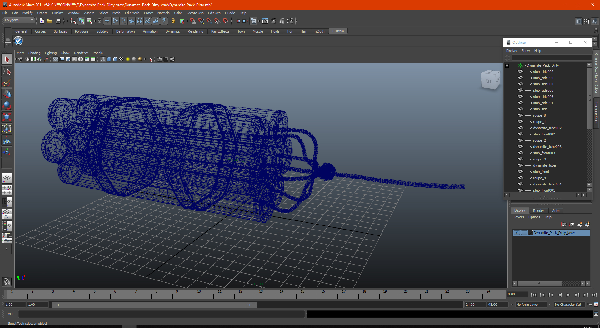 Dynamite Pack Dirty 3D model