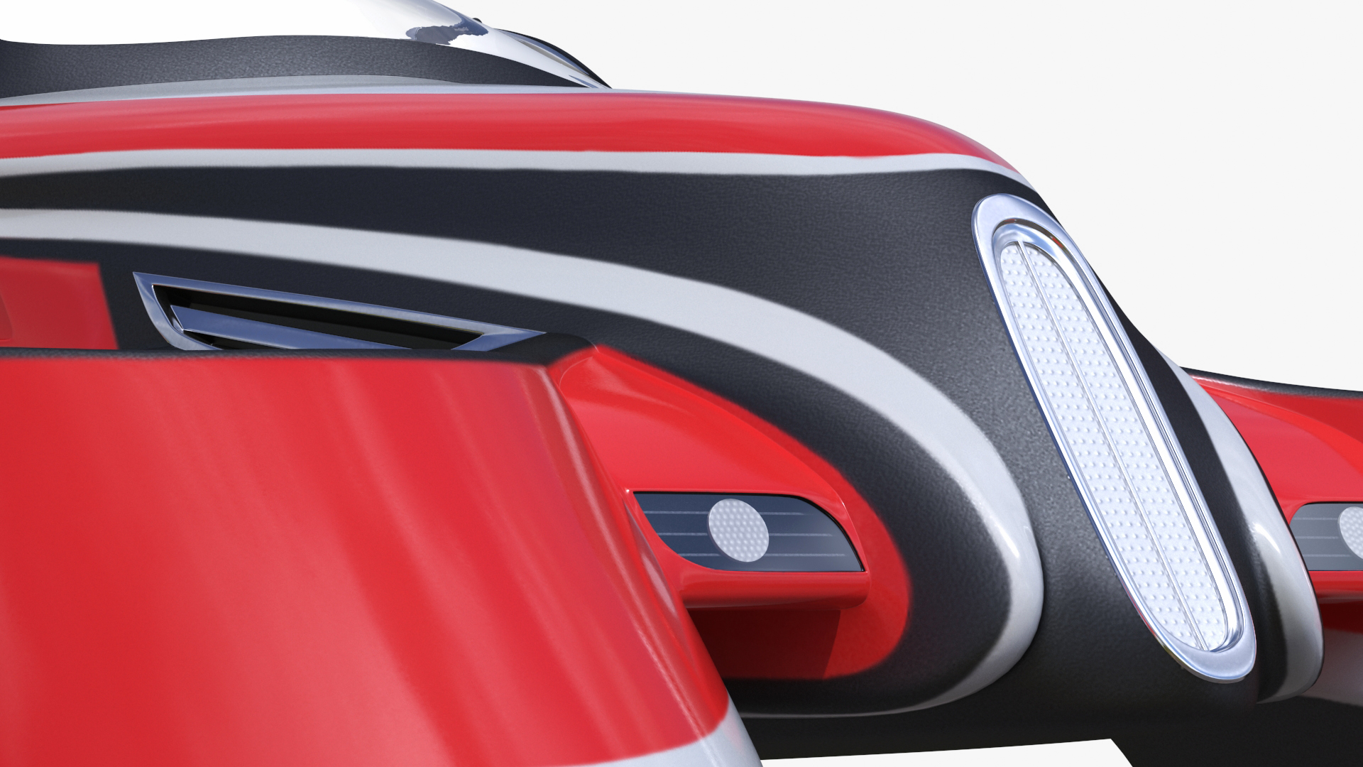3D Hover Car Concept by Lazzarini Red Rigged