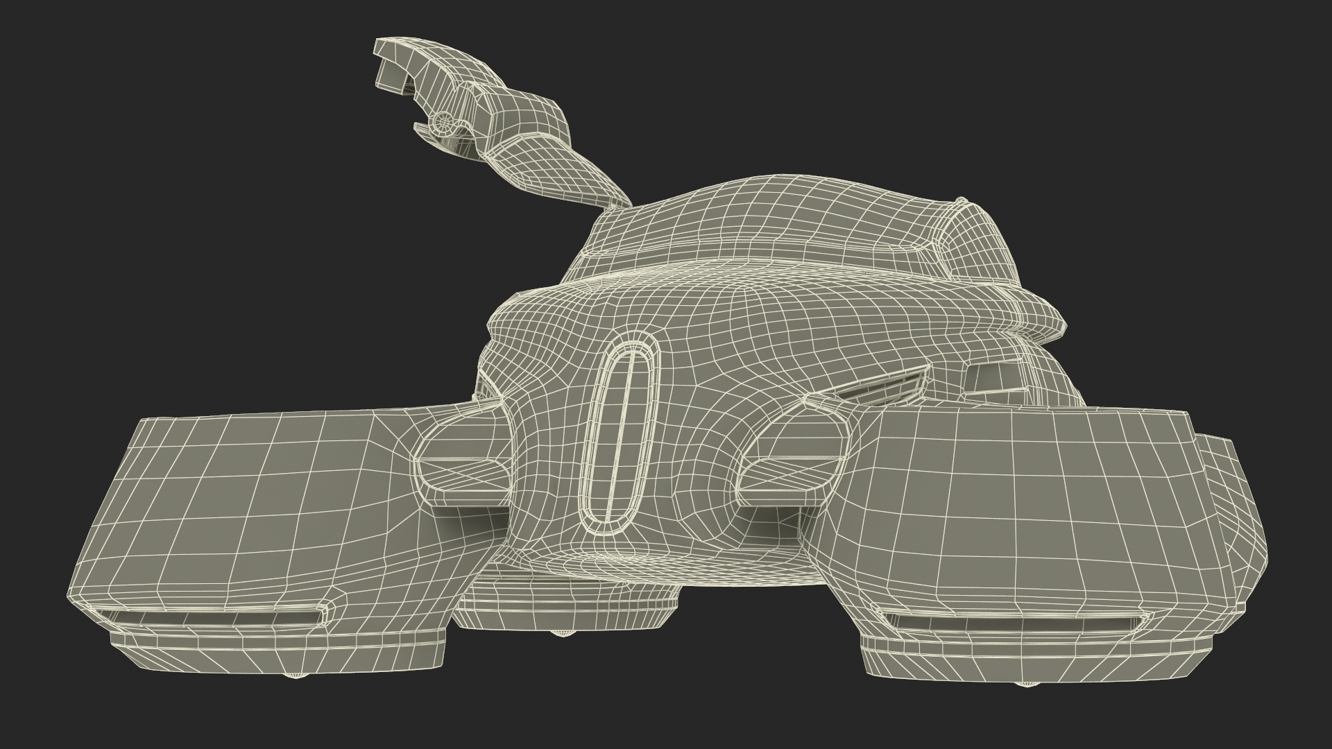3D Hover Car Concept by Lazzarini Red Rigged