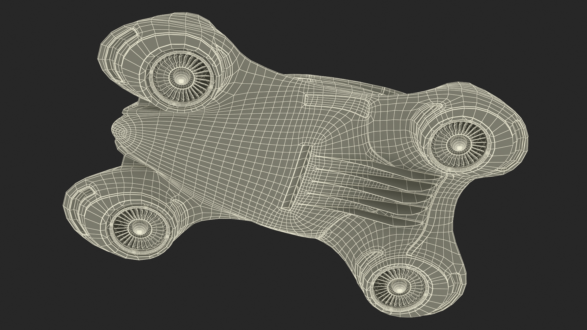 3D Hover Car Concept by Lazzarini Red Rigged