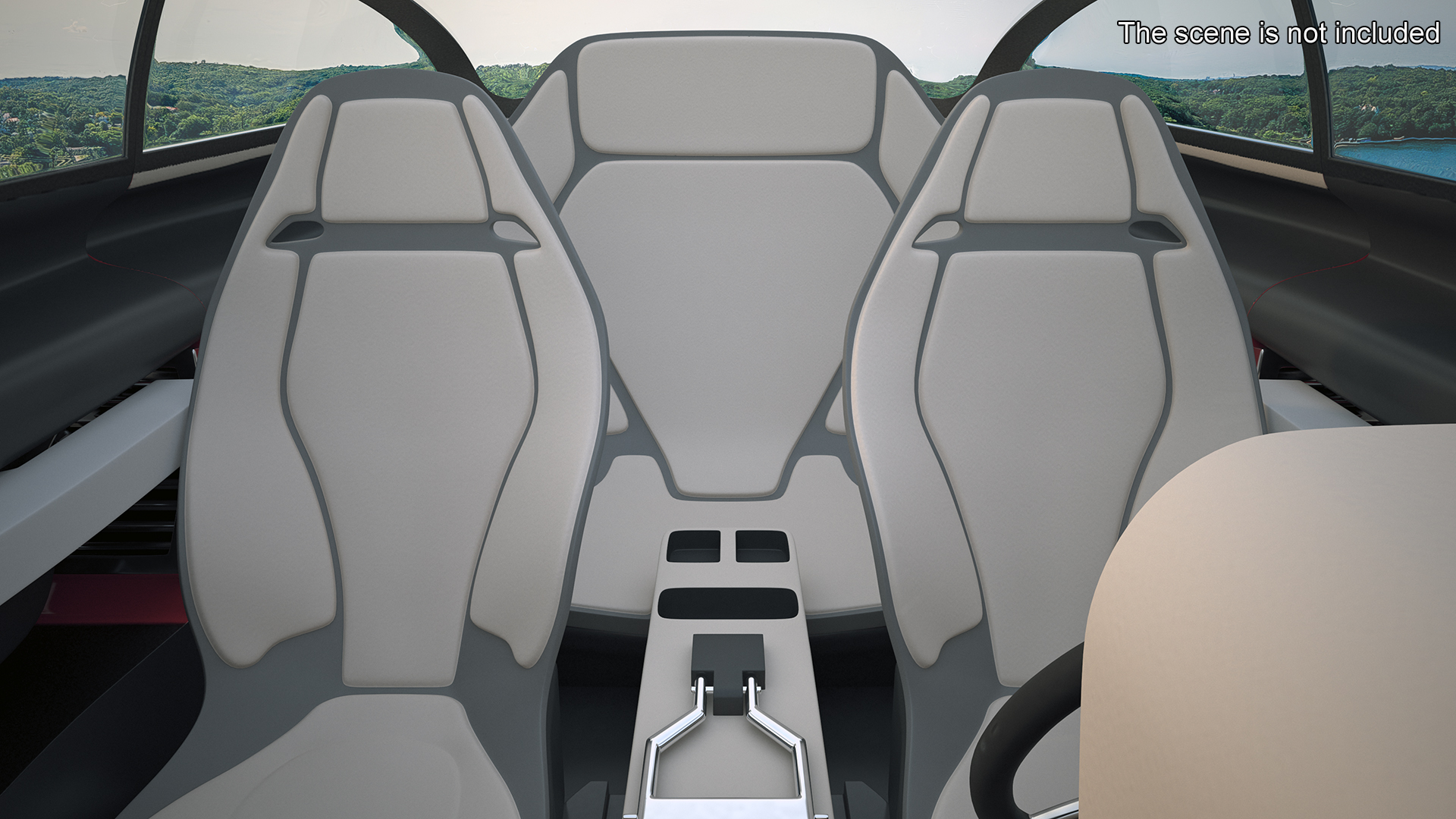 3D Hover Car Concept by Lazzarini Red Rigged