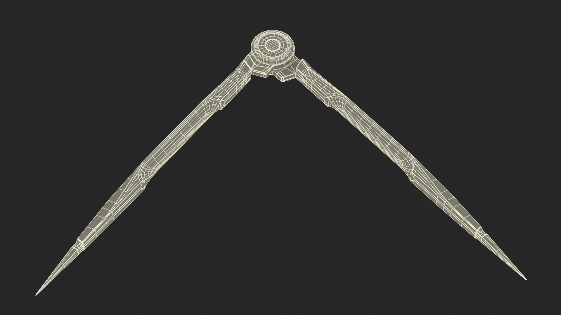 3D Antique Marking Compass model