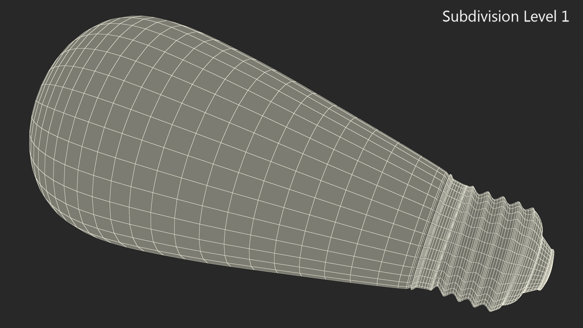 3D model ST64 Vintage Edison Light Bulb