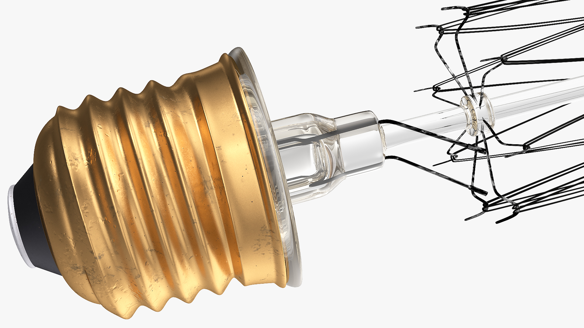 3D model ST64 Vintage Edison Light Bulb