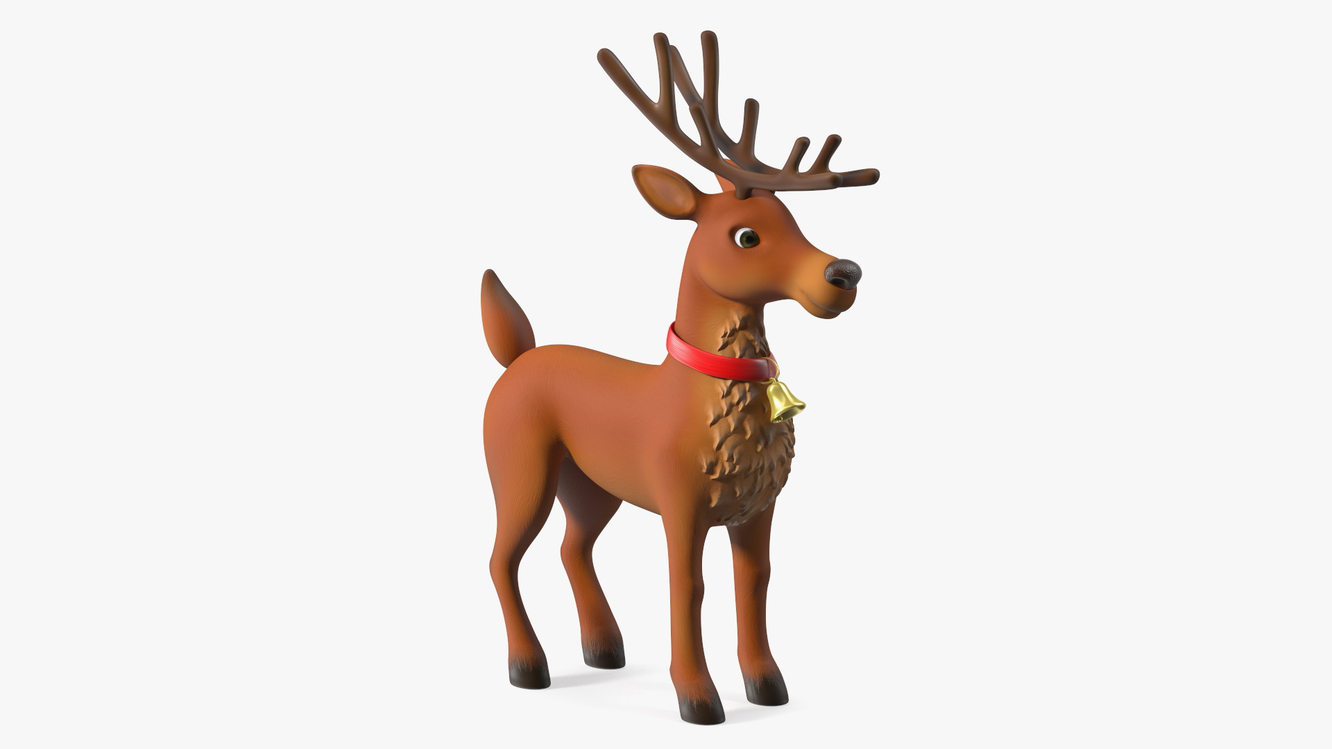 Christmas Reindeer Cartoon Basic Pose 3D