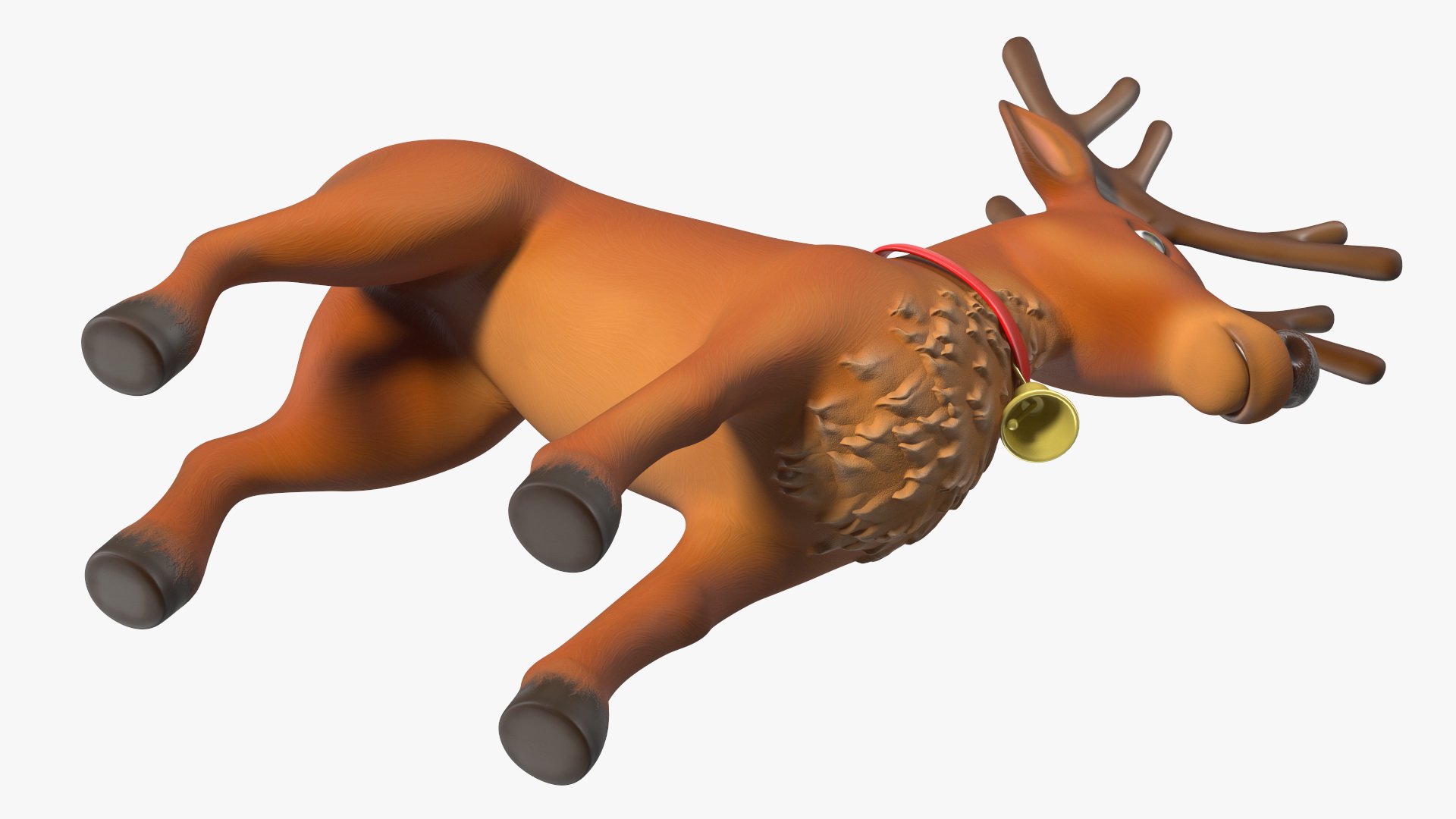 Christmas Reindeer Cartoon Basic Pose 3D