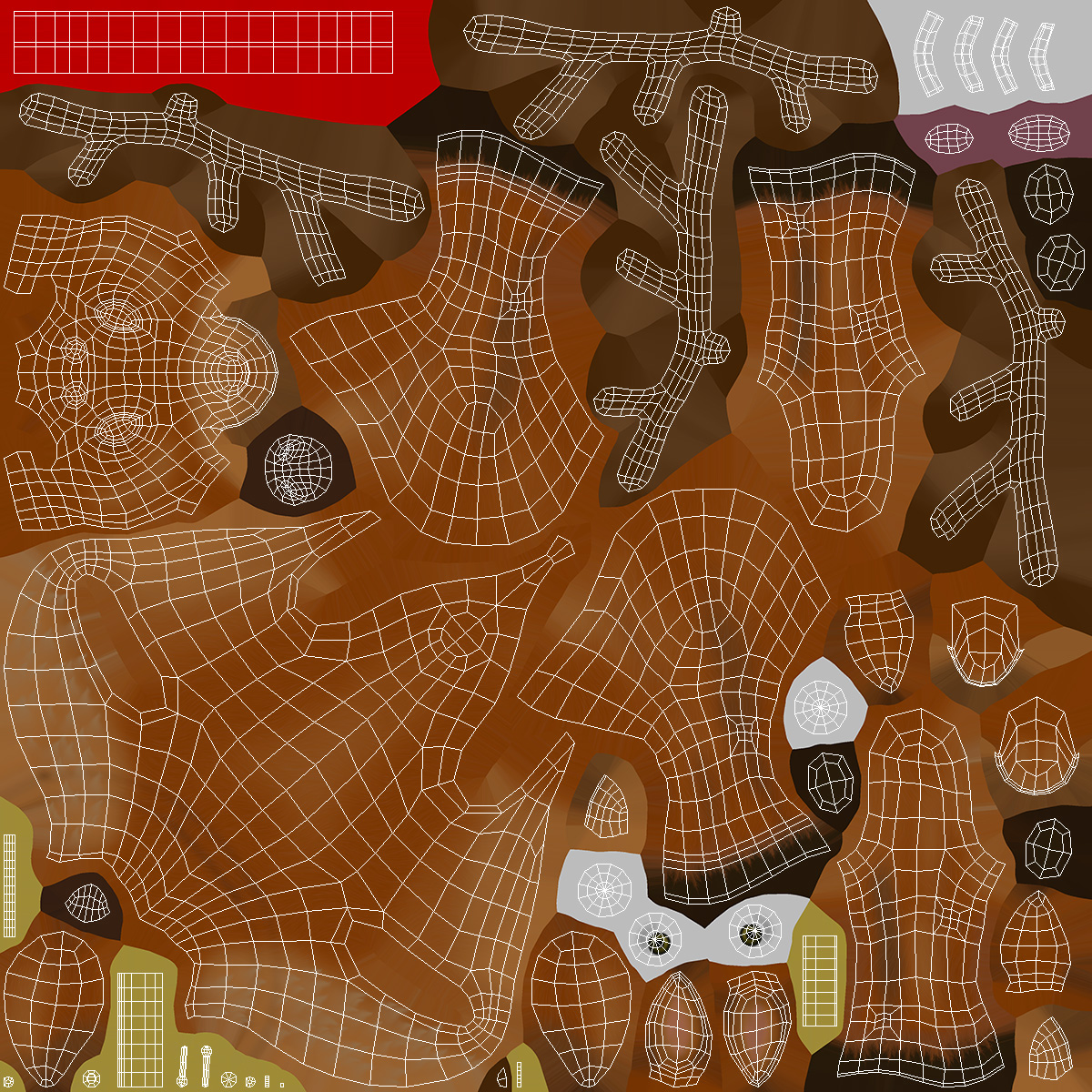 Christmas Reindeer Cartoon Basic Pose 3D