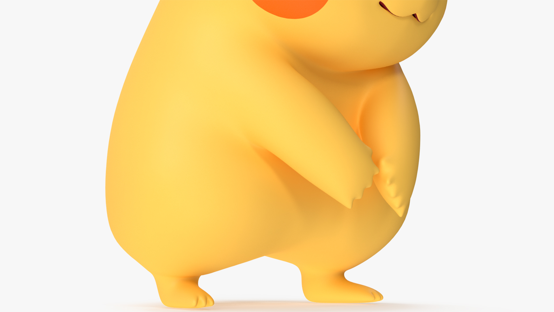 3D Sad Pikachu Character