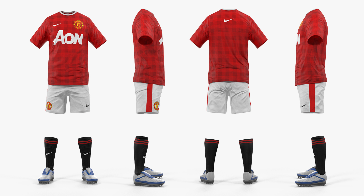 Soccer Uniform Manchester United 3D