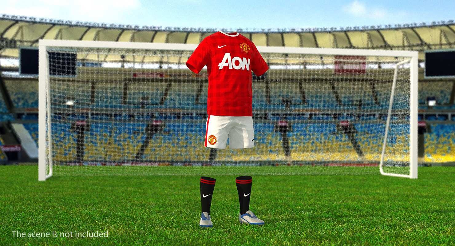 Soccer Uniform Manchester United 3D