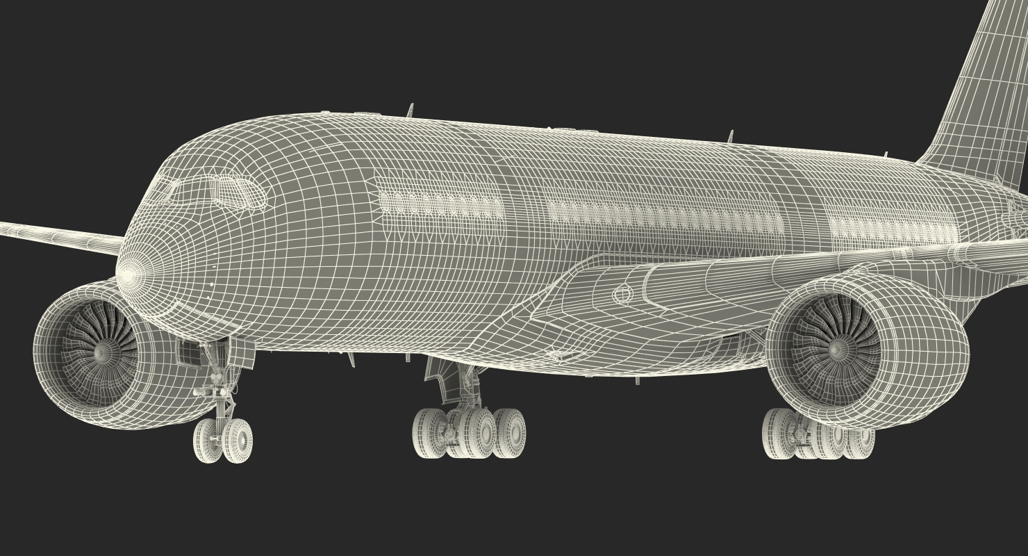 Airbus A350 800 Lufthansa Rigged 3D