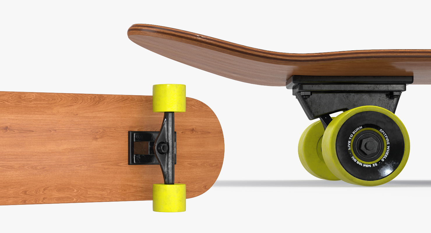 3D Classic Skateboard Generic