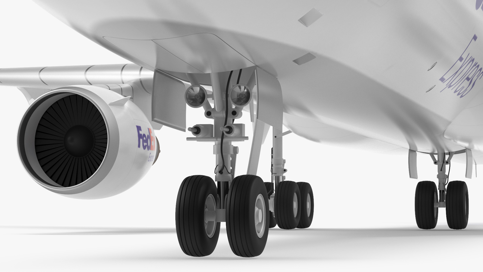 3D model McDonnell Douglas MD11 Tri Jet Airliner FedEx