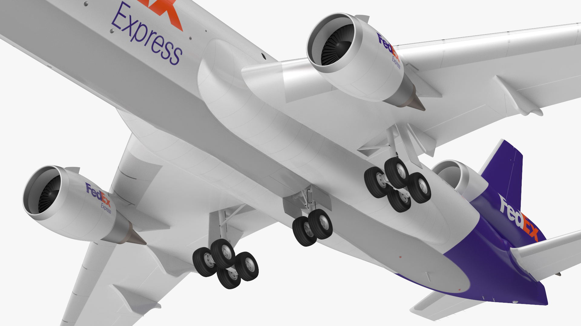 3D model McDonnell Douglas MD11 Tri Jet Airliner FedEx