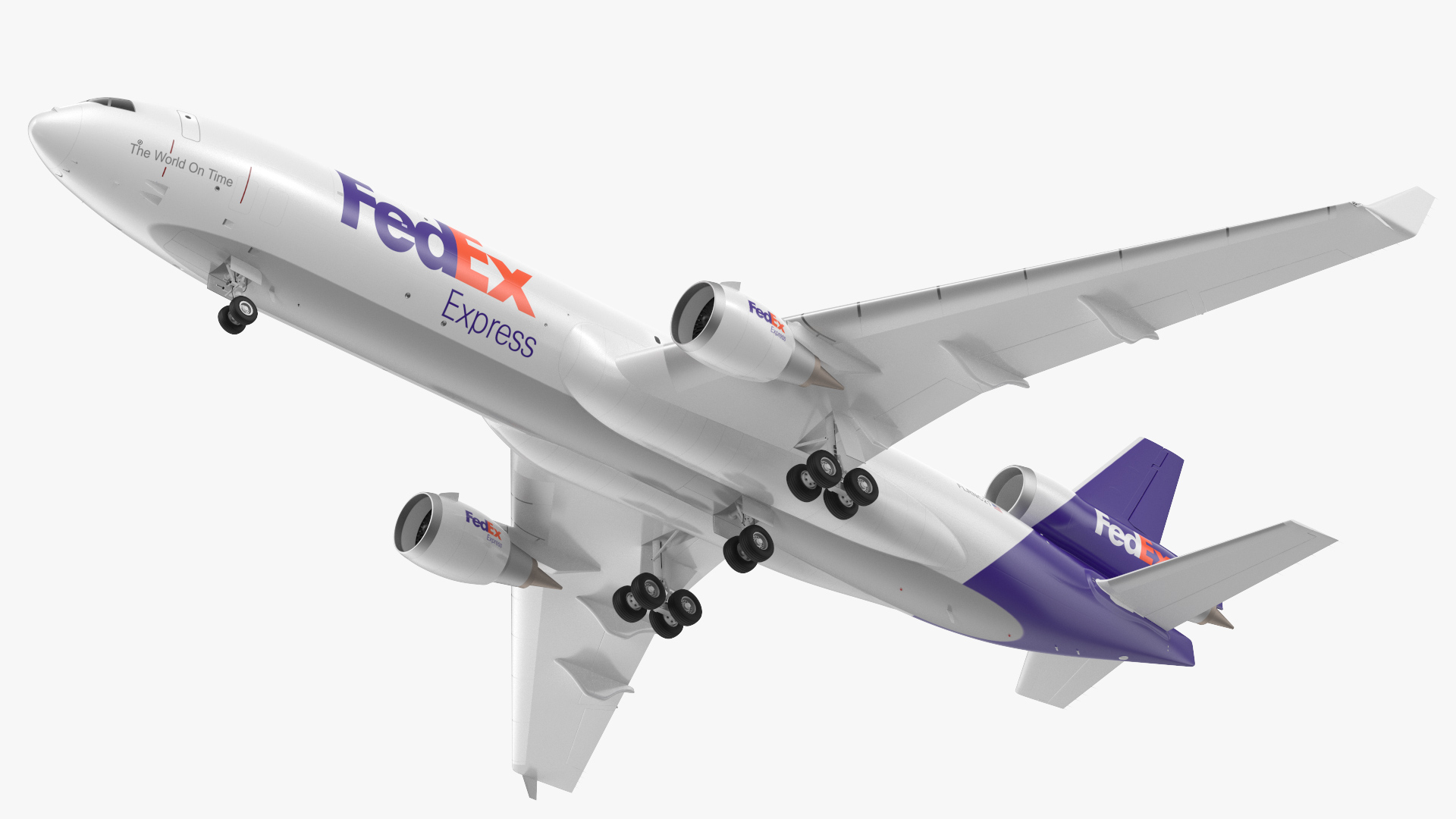 3D model McDonnell Douglas MD11 Tri Jet Airliner FedEx