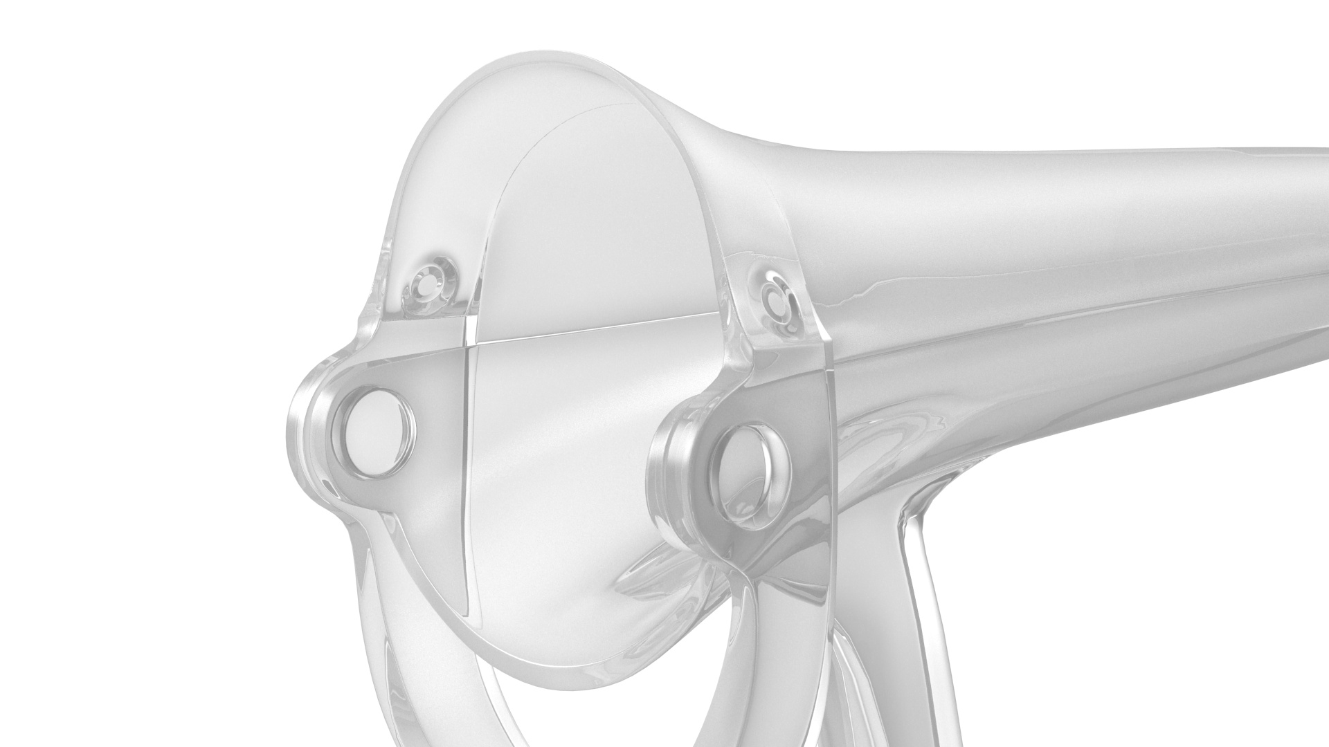 Plastic Vaginal Speculum Closed Green 3D