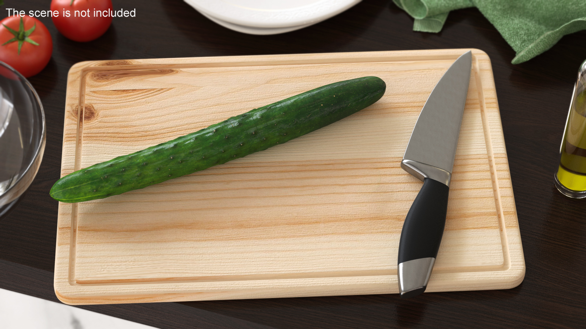 3D model Cucumber Ring Sliced