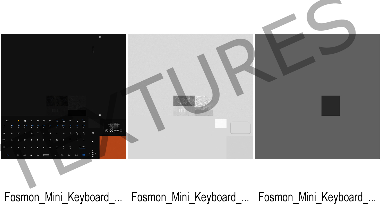 3D Portable Mini Wireless Keyboard Fosmon model
