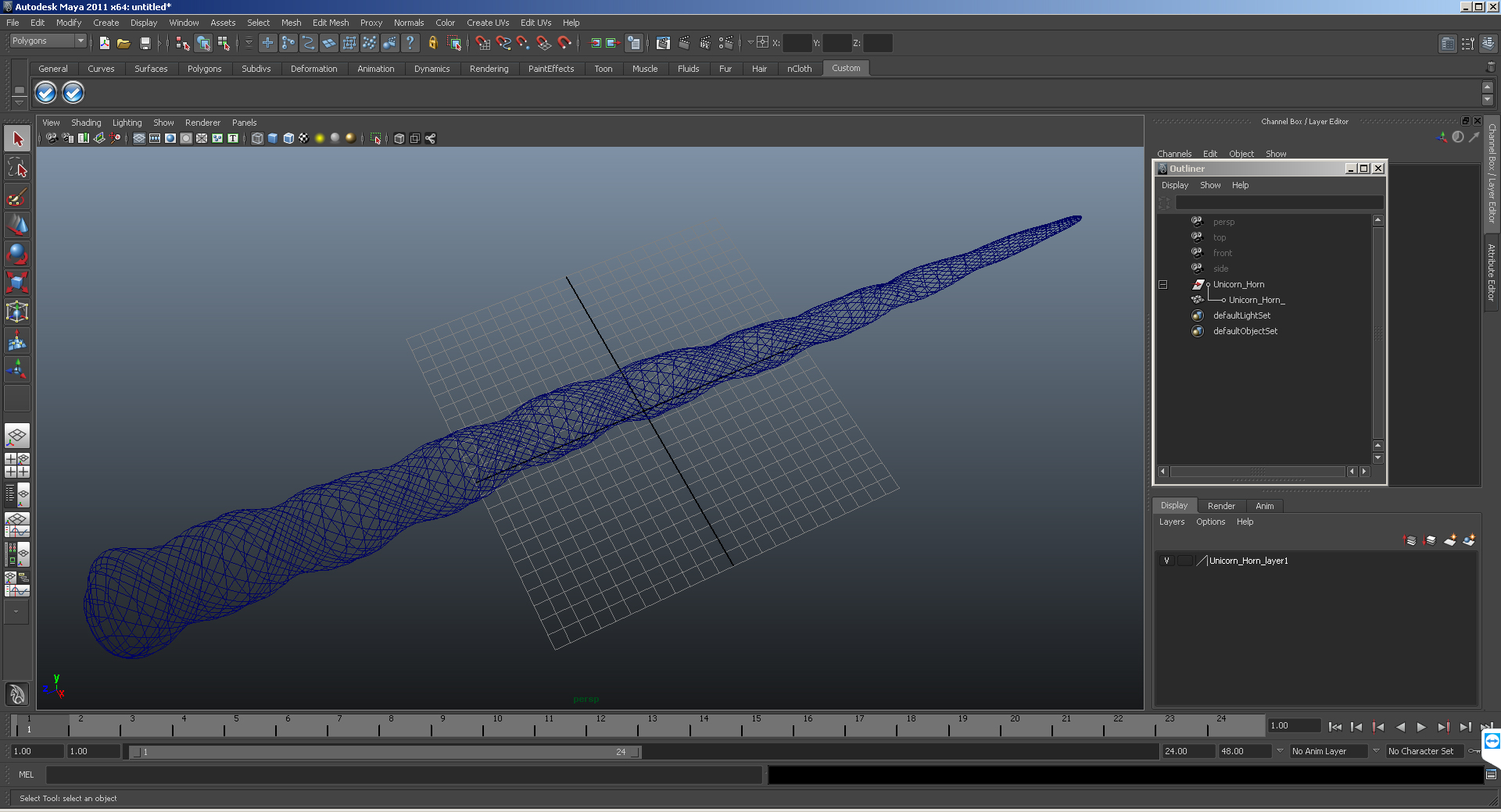 Unicorn Horn 3D
