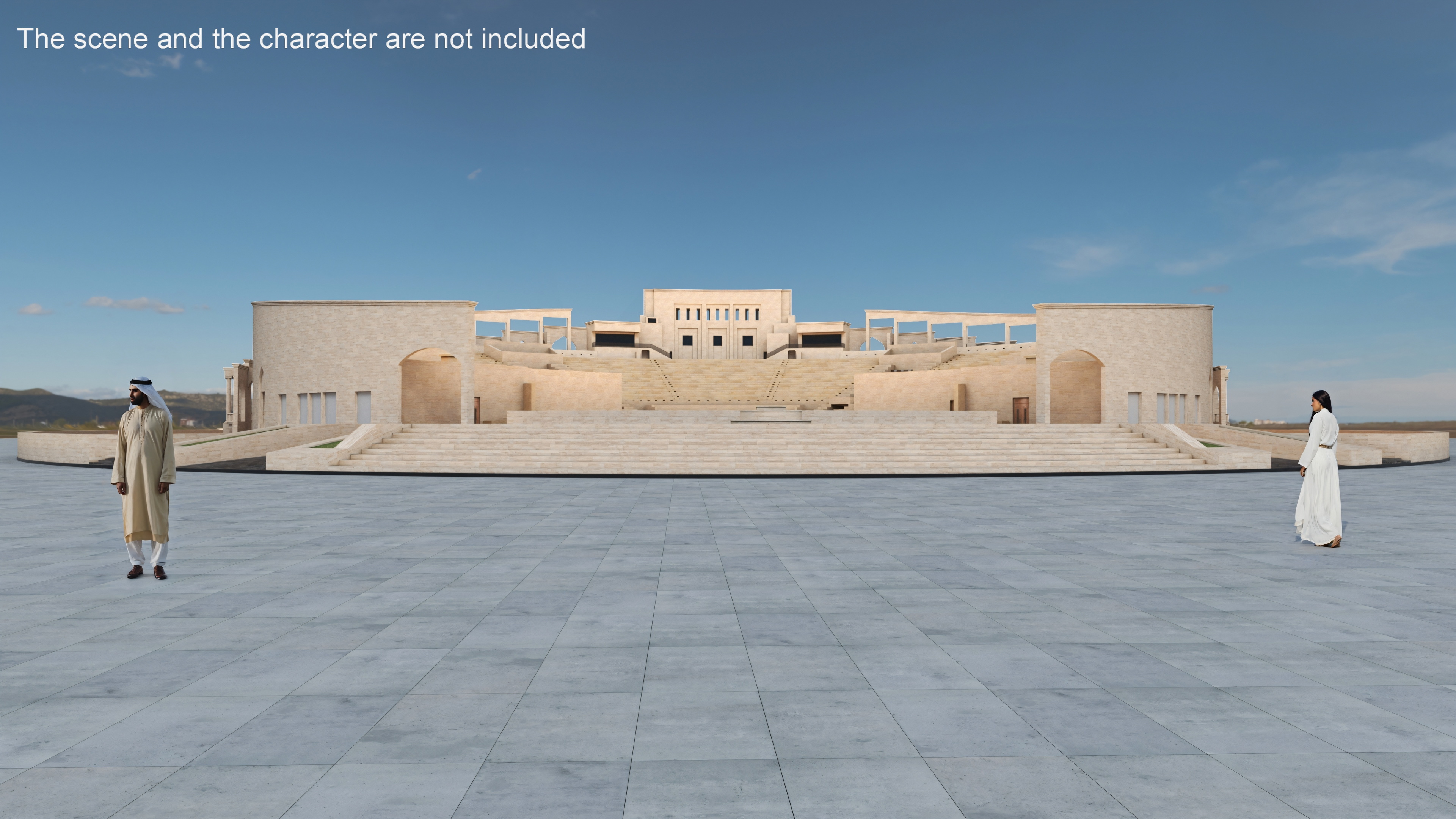 Katara Amphitheater 3D model