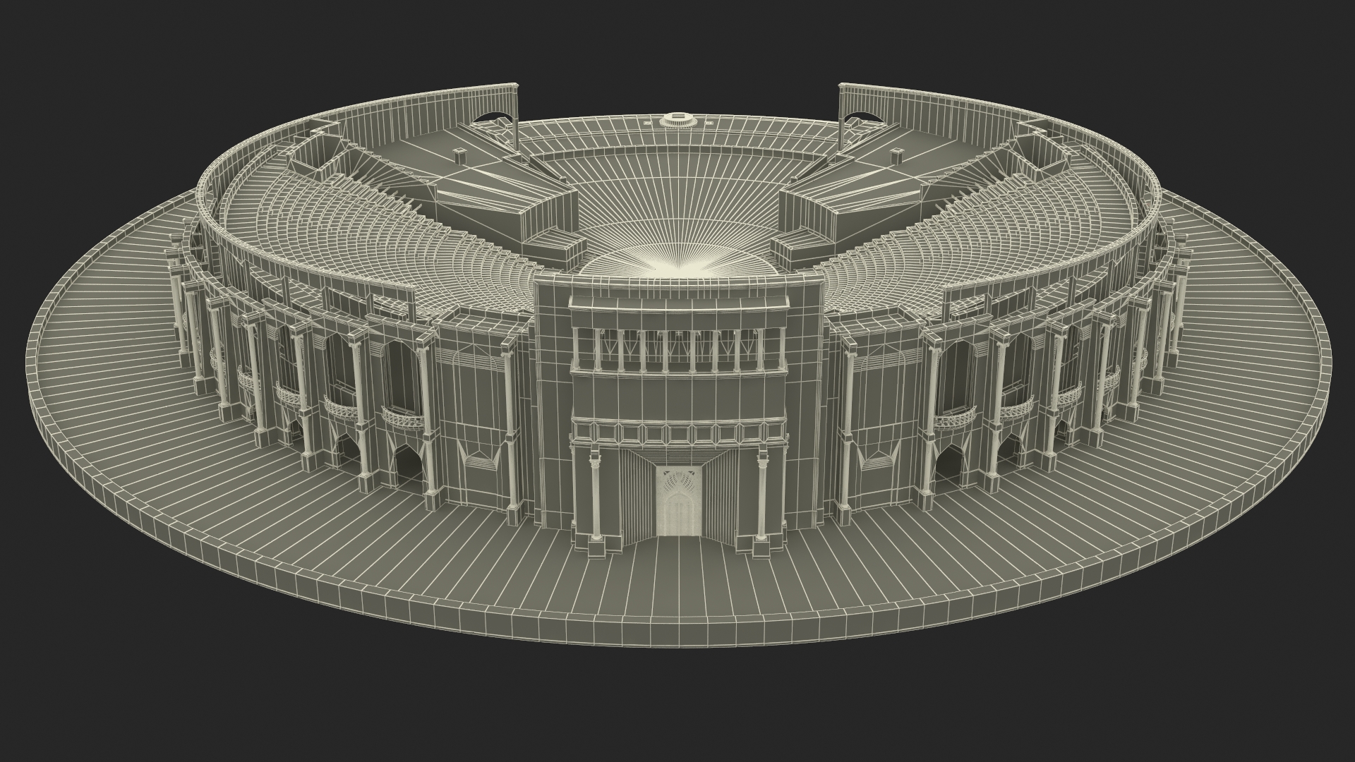 Katara Amphitheater 3D model