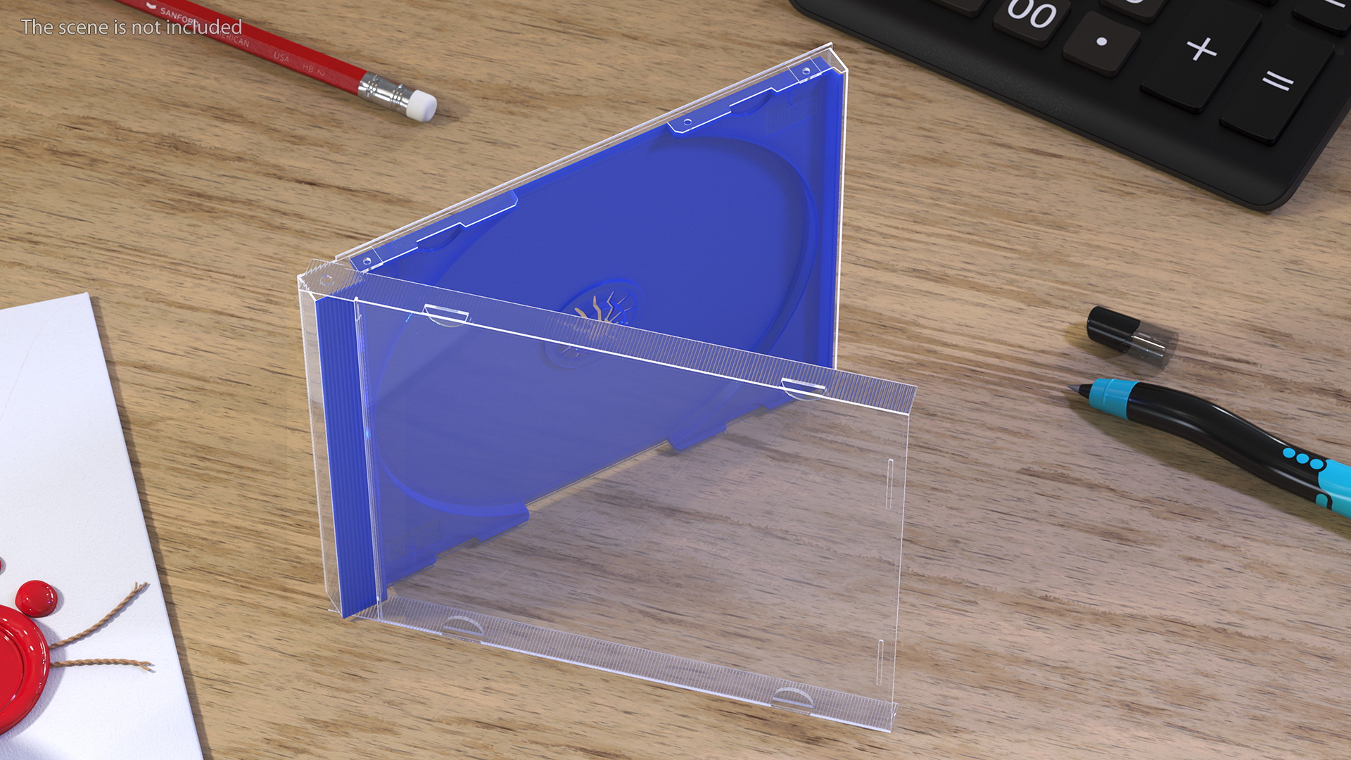 3D Single Clear CD Jewel Case with Blue Tray