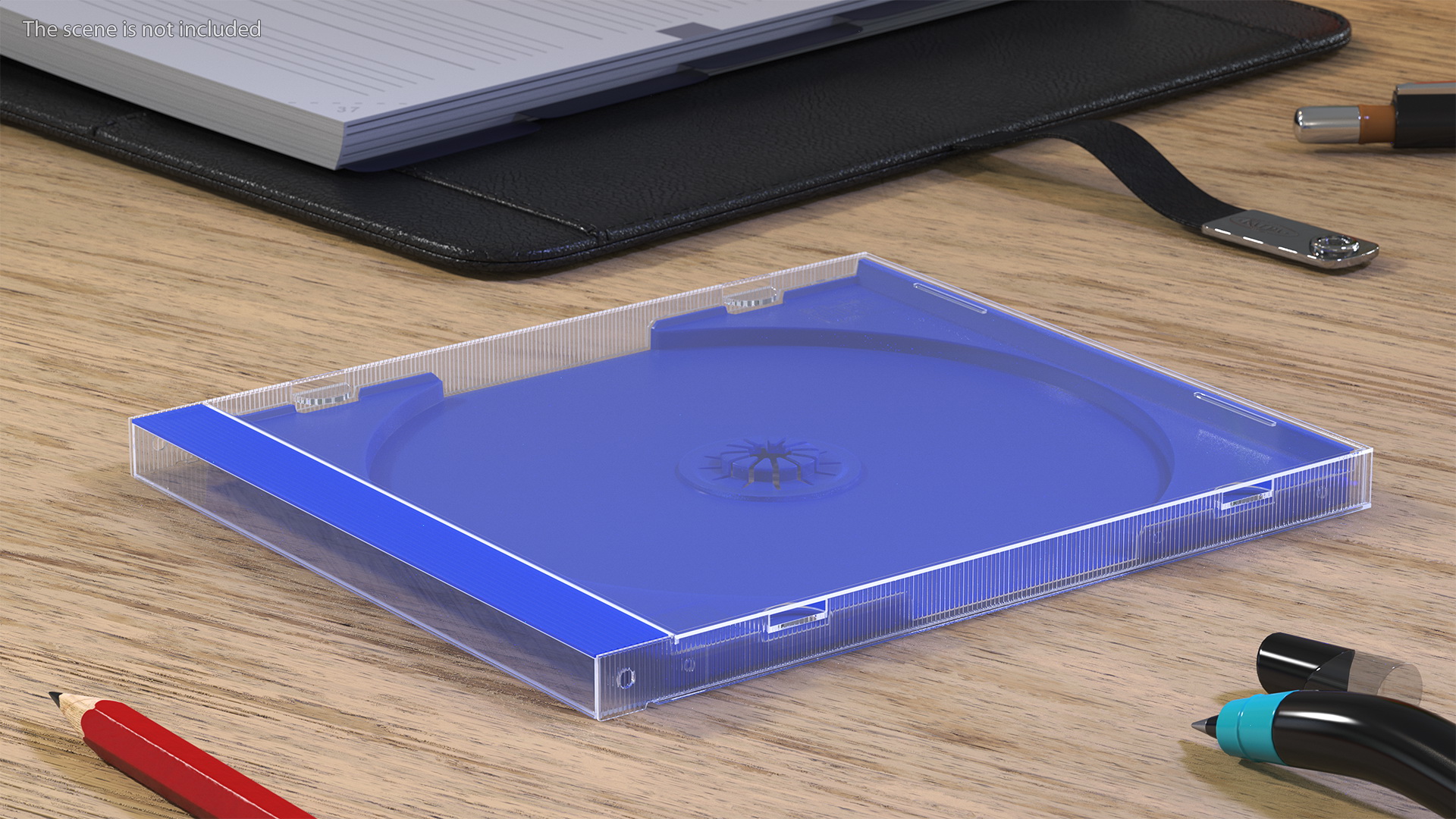 3D Single Clear CD Jewel Case with Blue Tray