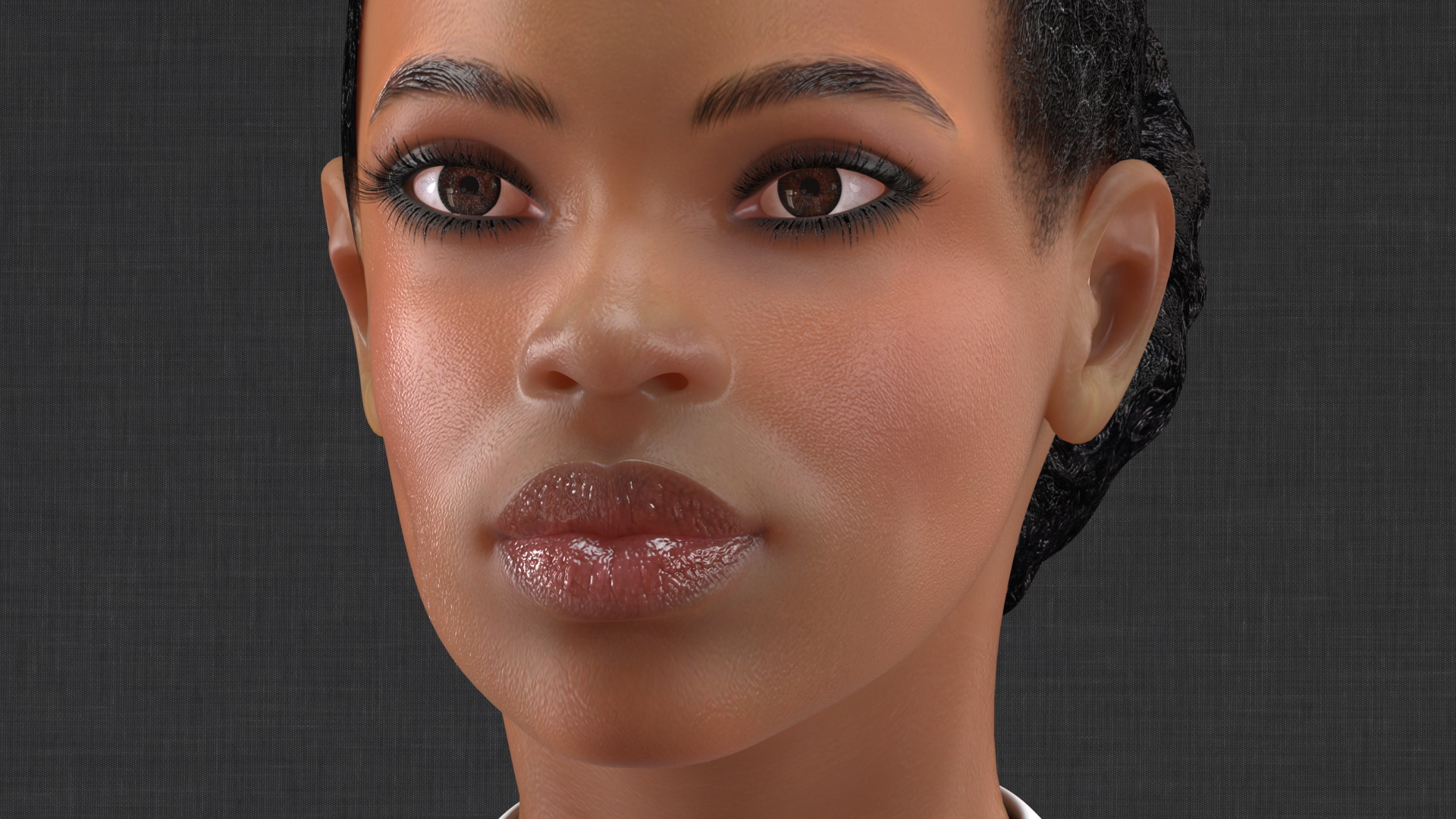 3D Light Skin Business Style Woman T Pose model