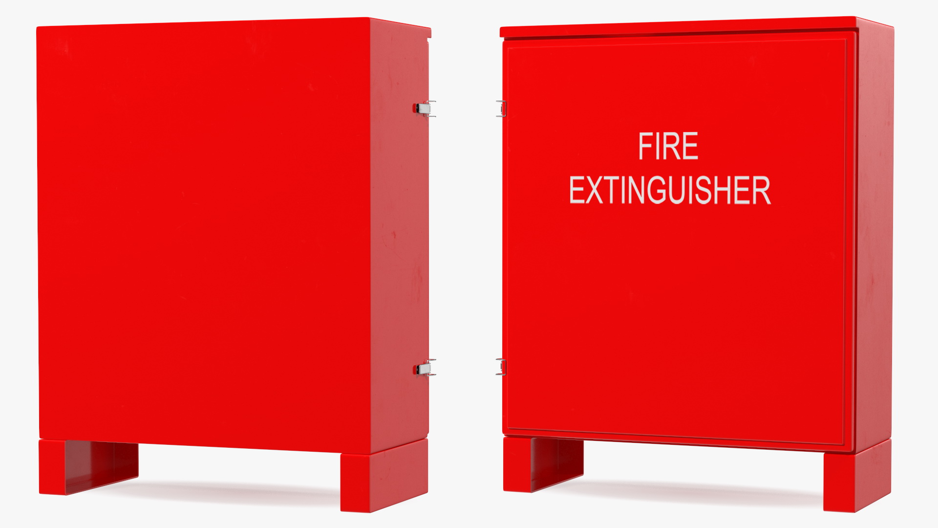 3D Dual Fire Extinguisher Fibreglass Cabinet