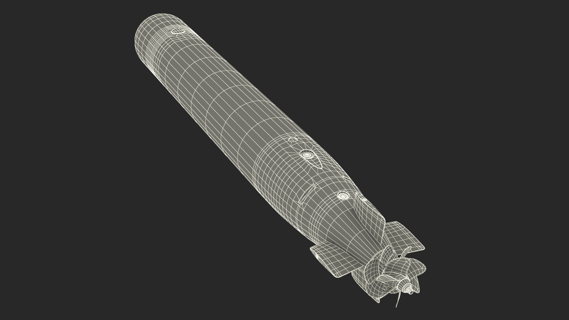Mark 46 Torpedo 324mm Caliber 3D model