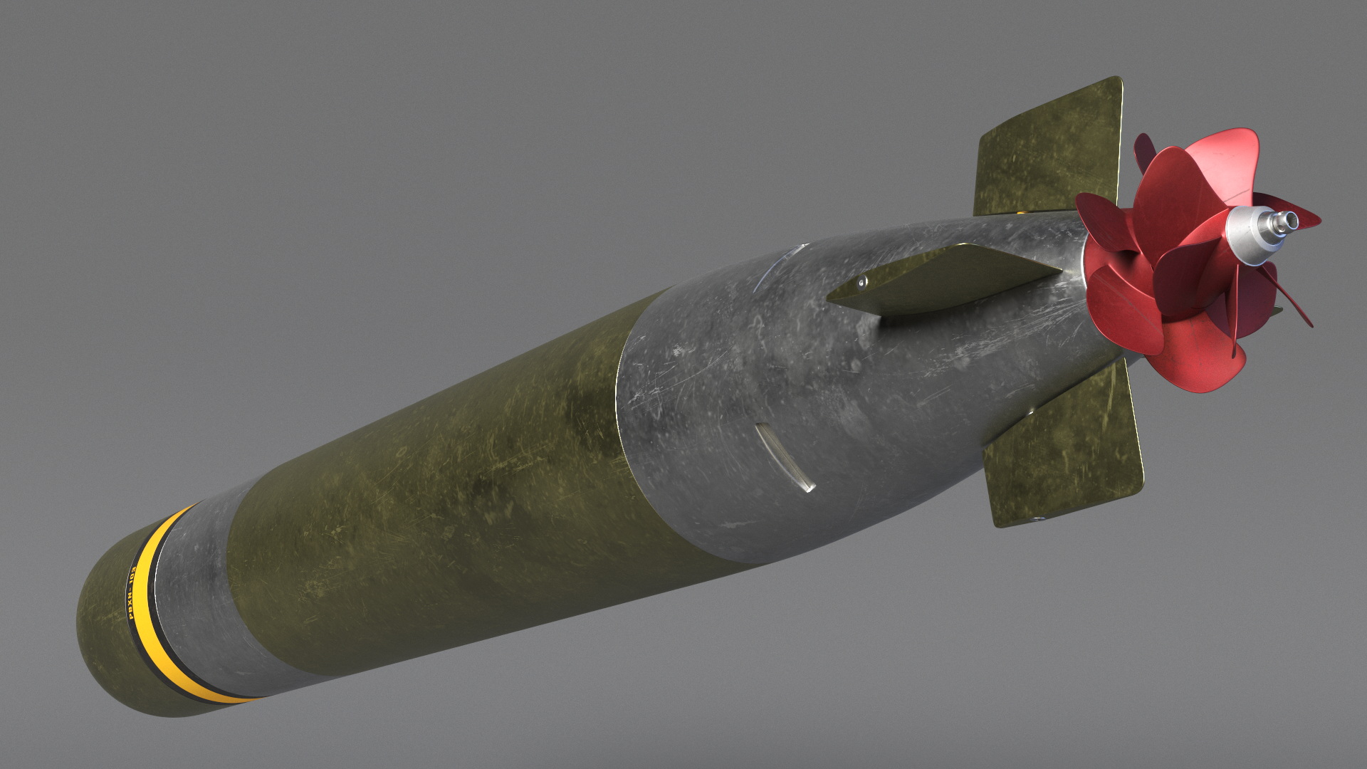 Mark 46 Torpedo 324mm Caliber 3D model