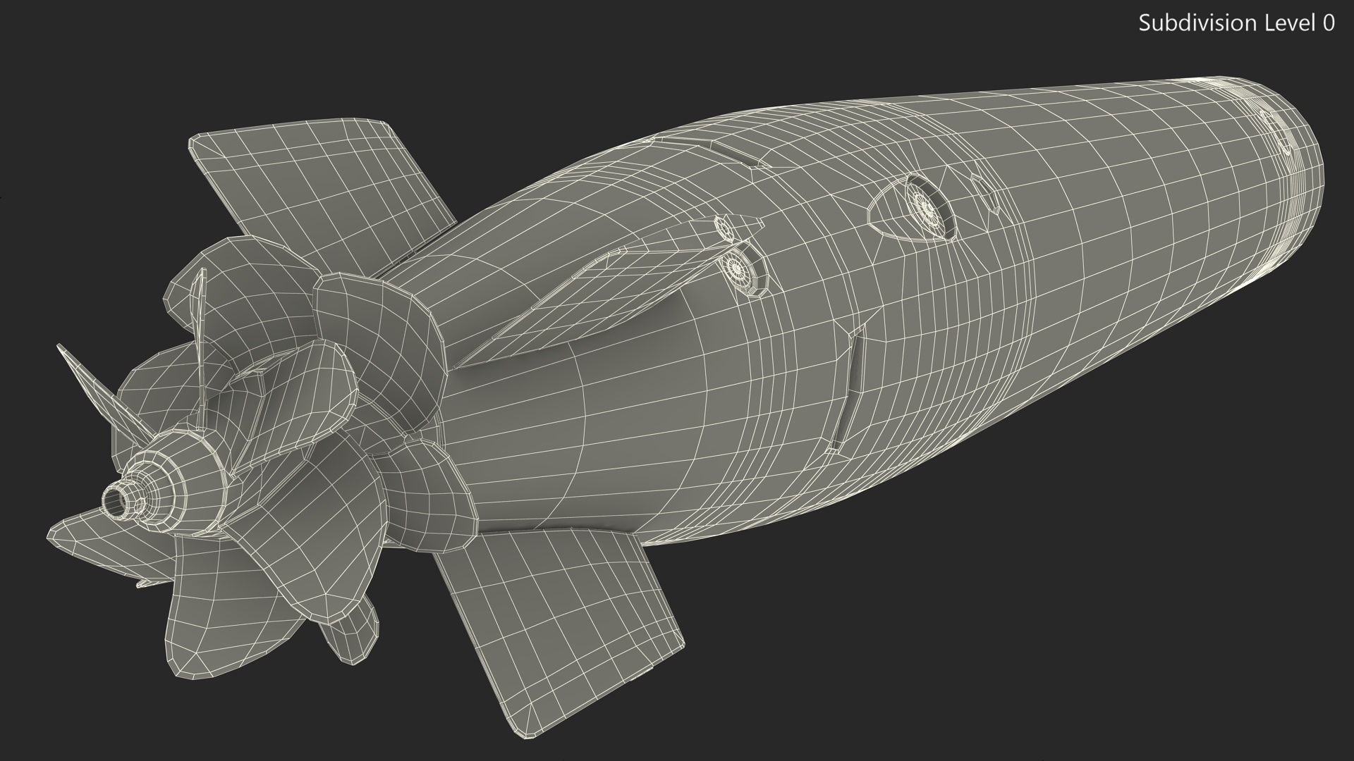Mark 46 Torpedo 324mm Caliber 3D model