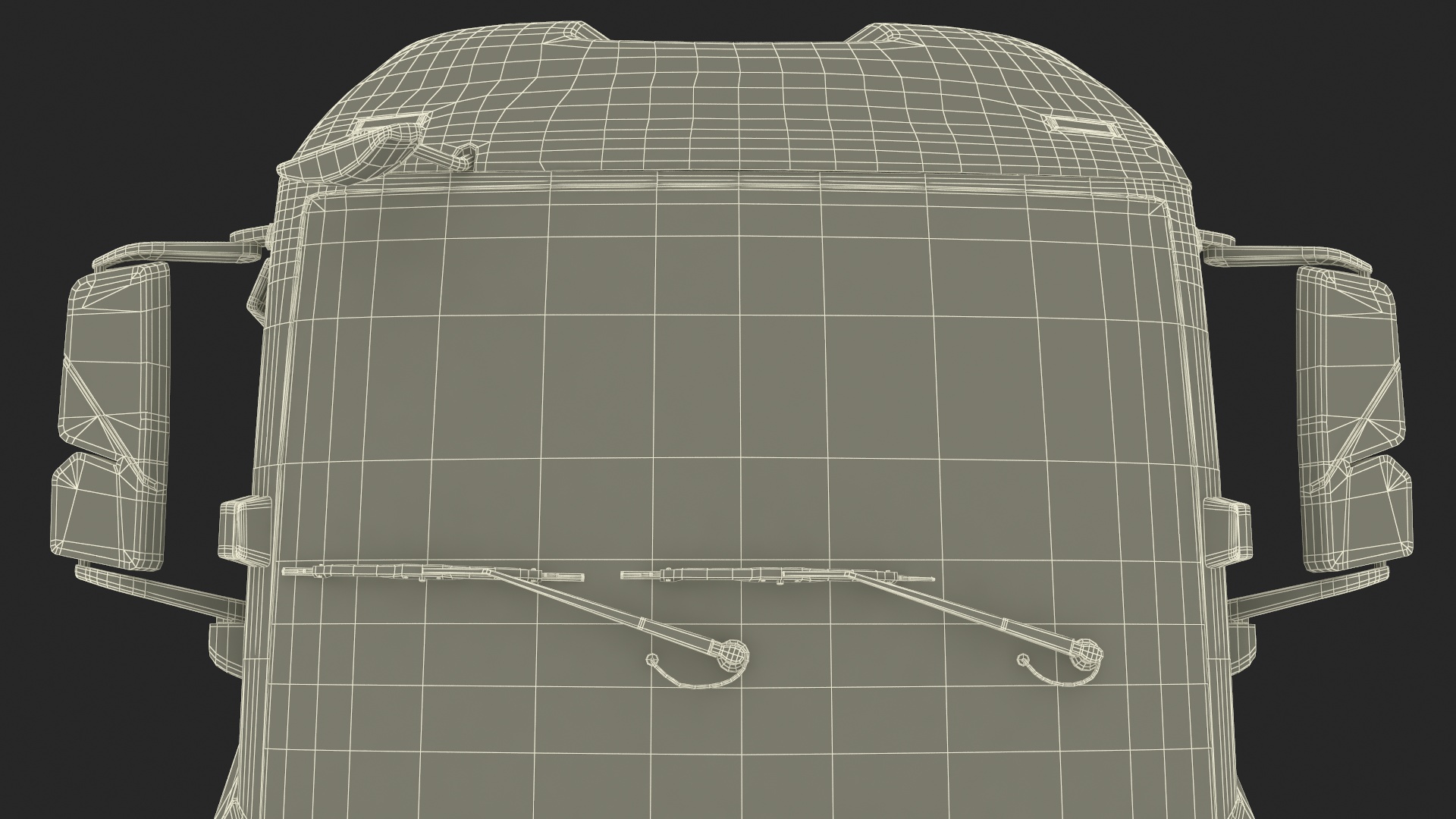 Truck BYD ETM6 Chassis Blue Rigged 3D model