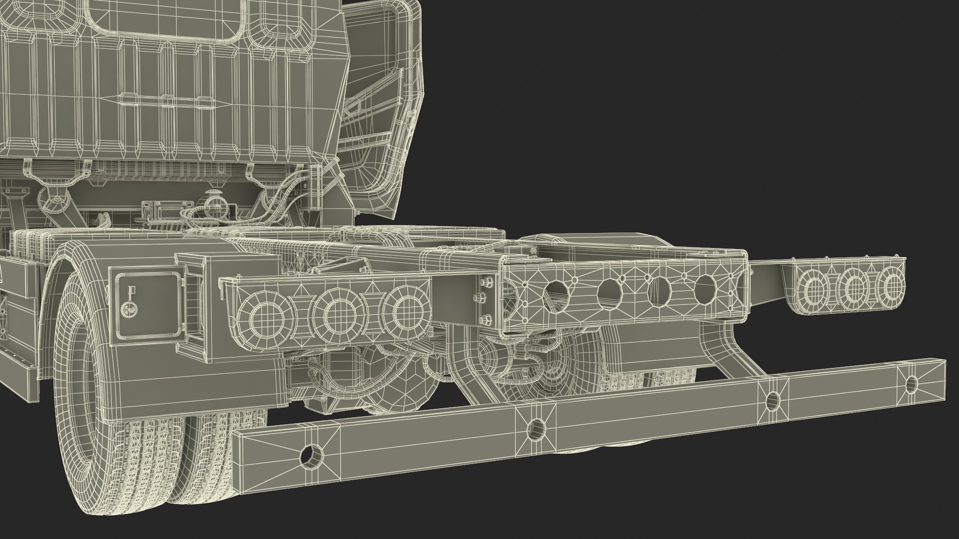 Truck BYD ETM6 Chassis Blue Rigged 3D model