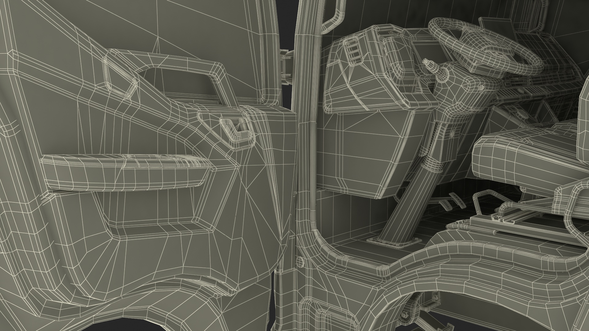 Truck BYD ETM6 Chassis Blue Rigged 3D model