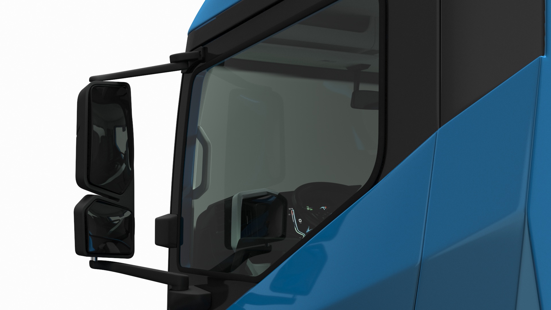 Truck BYD ETM6 Chassis Blue Rigged 3D model
