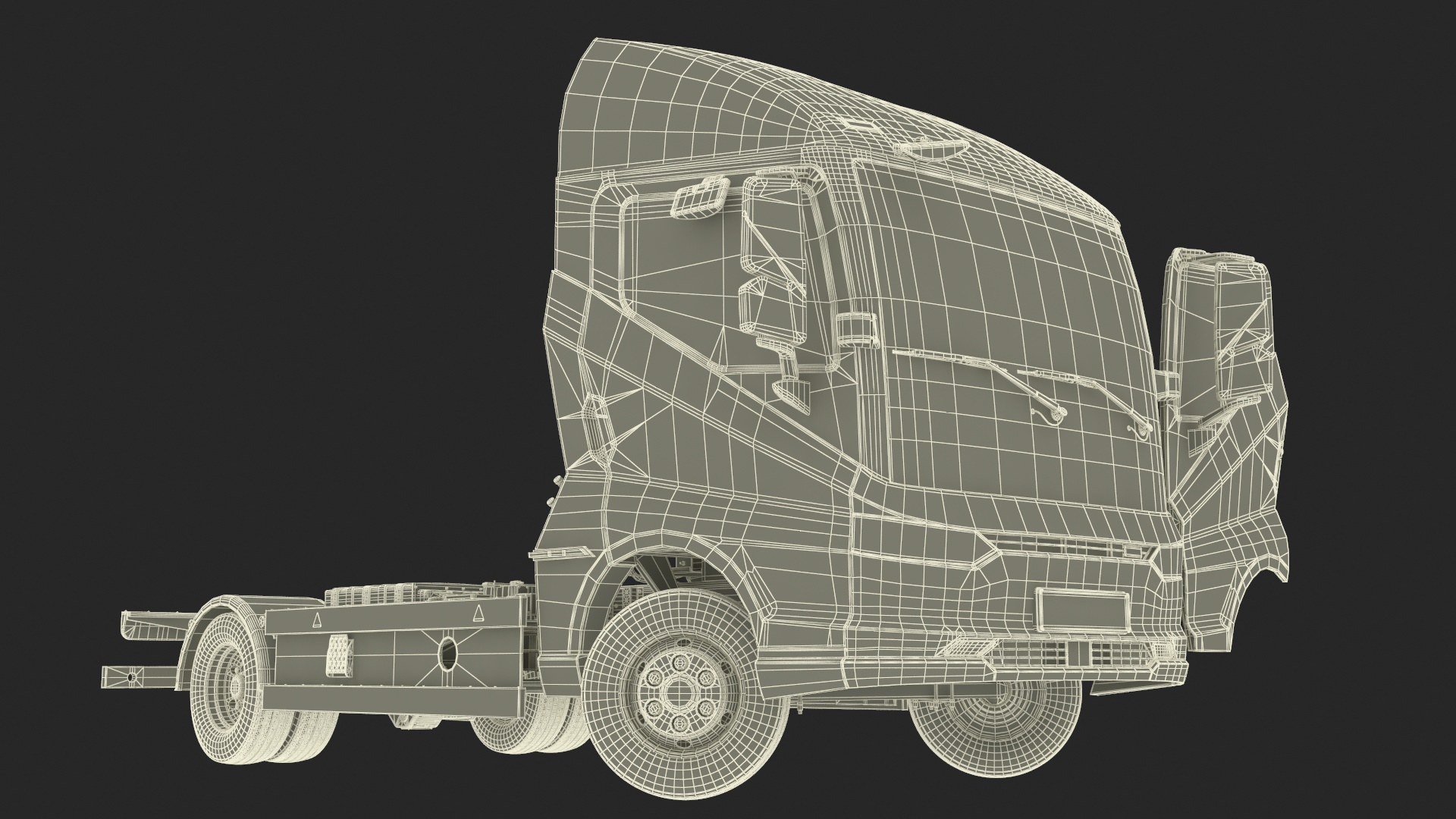 Truck BYD ETM6 Chassis Blue Rigged 3D model