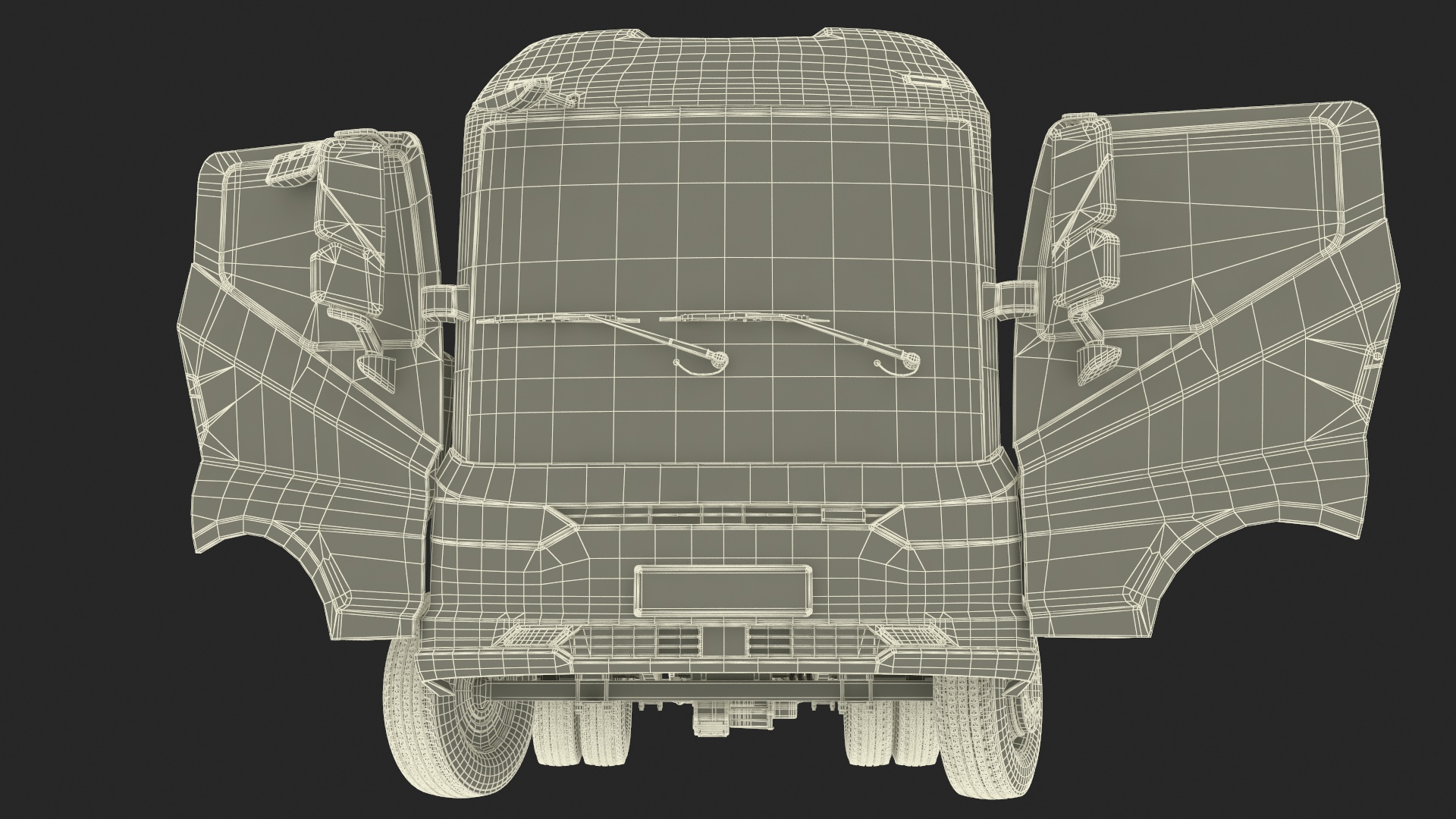 Truck BYD ETM6 Chassis Blue Rigged 3D model