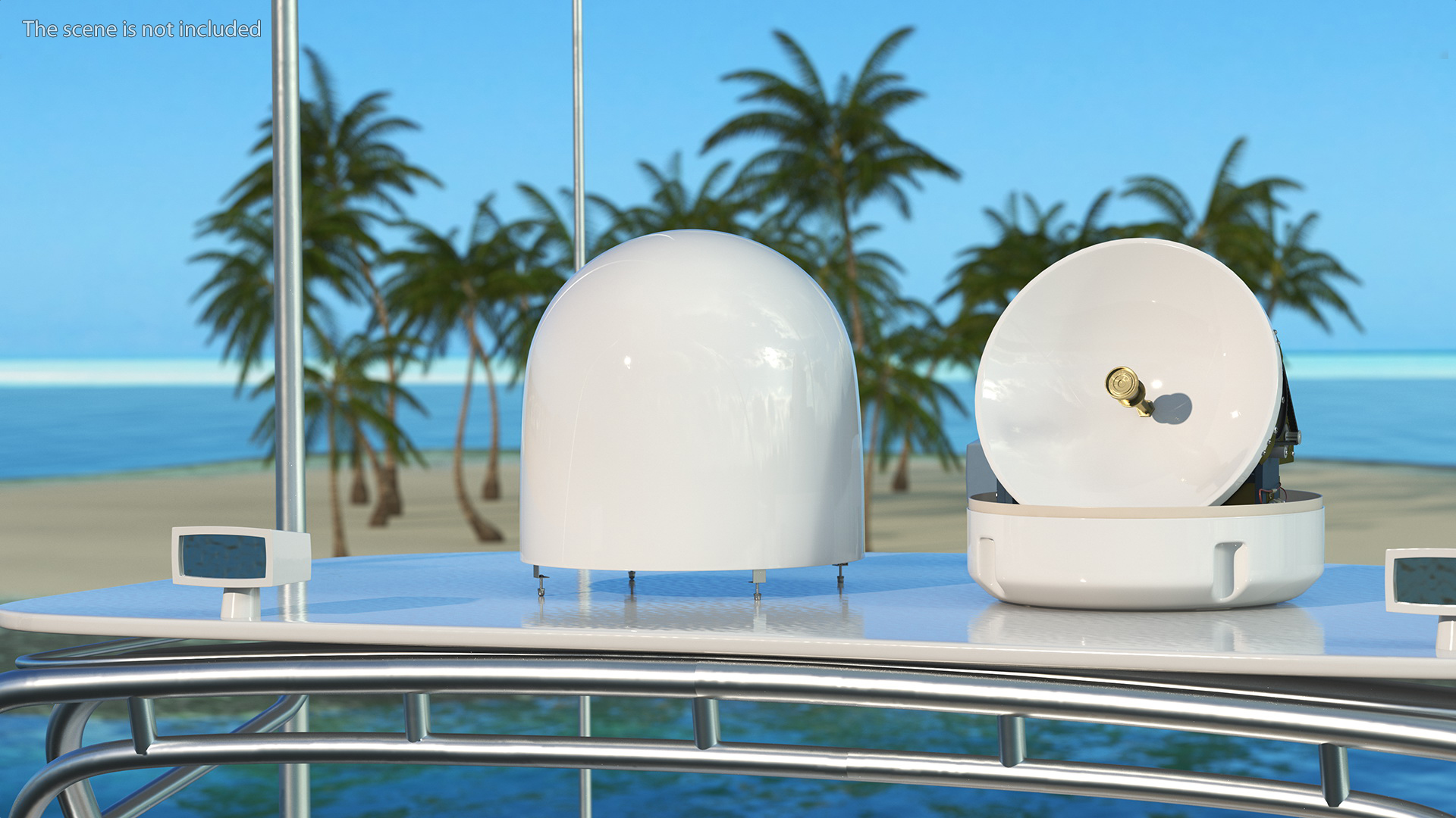 Marine Satellite TV Antenna 3D