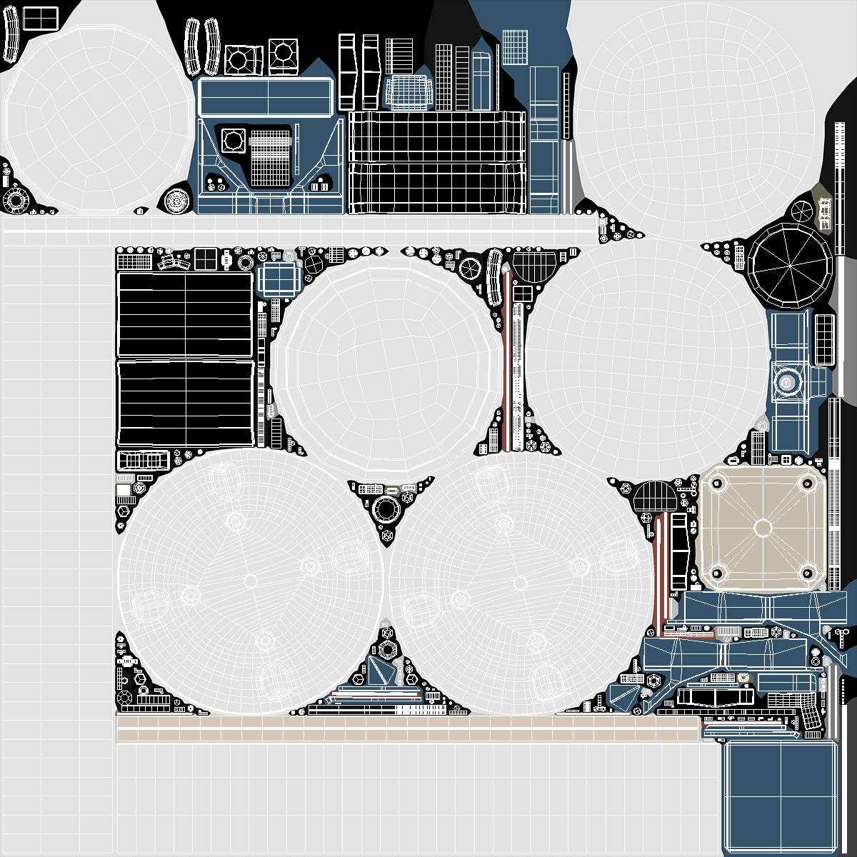 Marine Satellite TV Antenna 3D