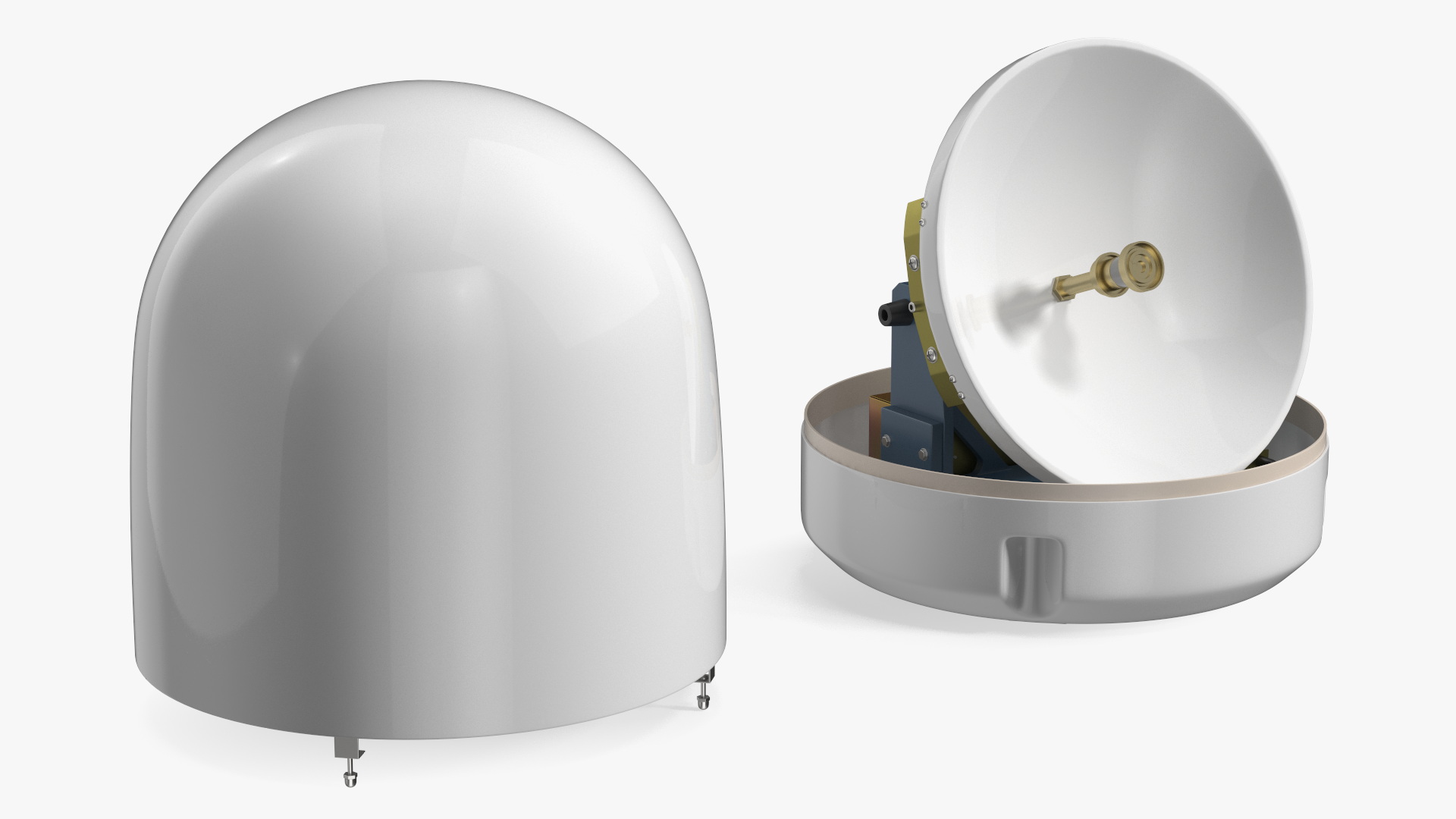 Marine Satellite TV Antenna 3D