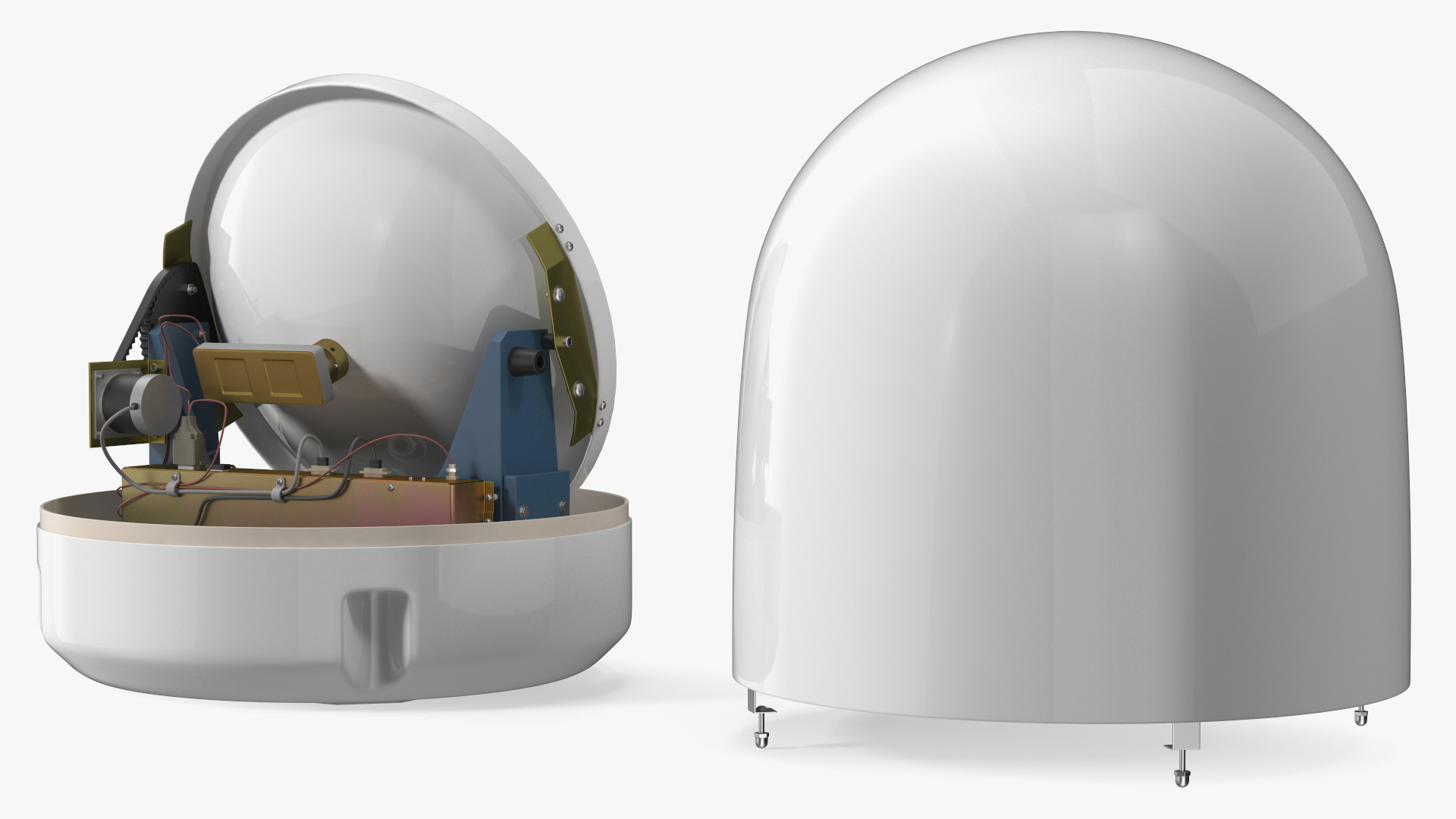 Marine Satellite TV Antenna 3D