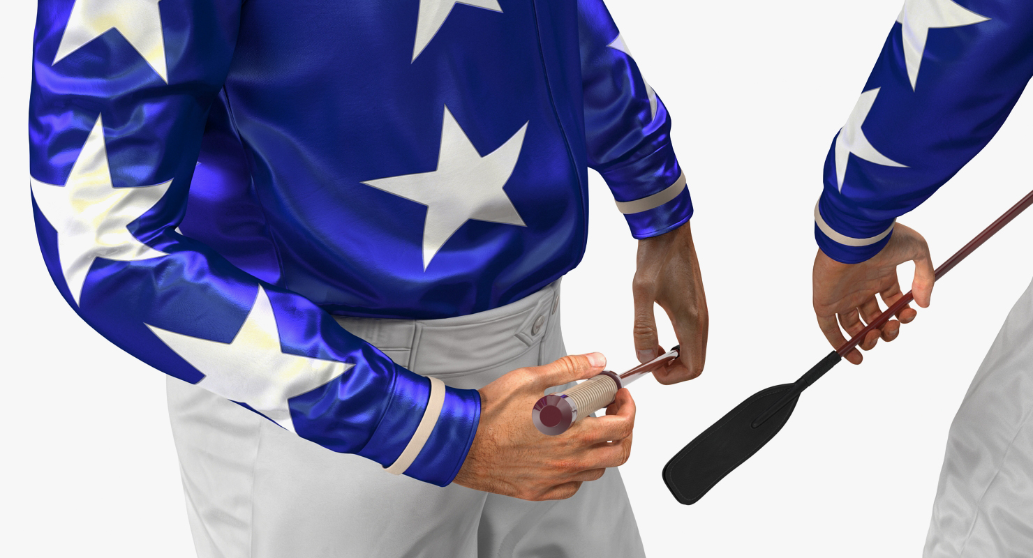 3D Horse Racing Jockey Standing Pose model